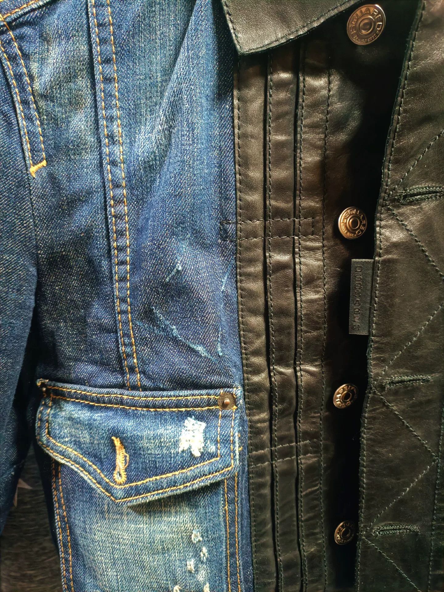 Dsquared2 Dsquared2 Limited Denim Short Jacket Size US S / EU 44-46 / 1 - 3 Thumbnail