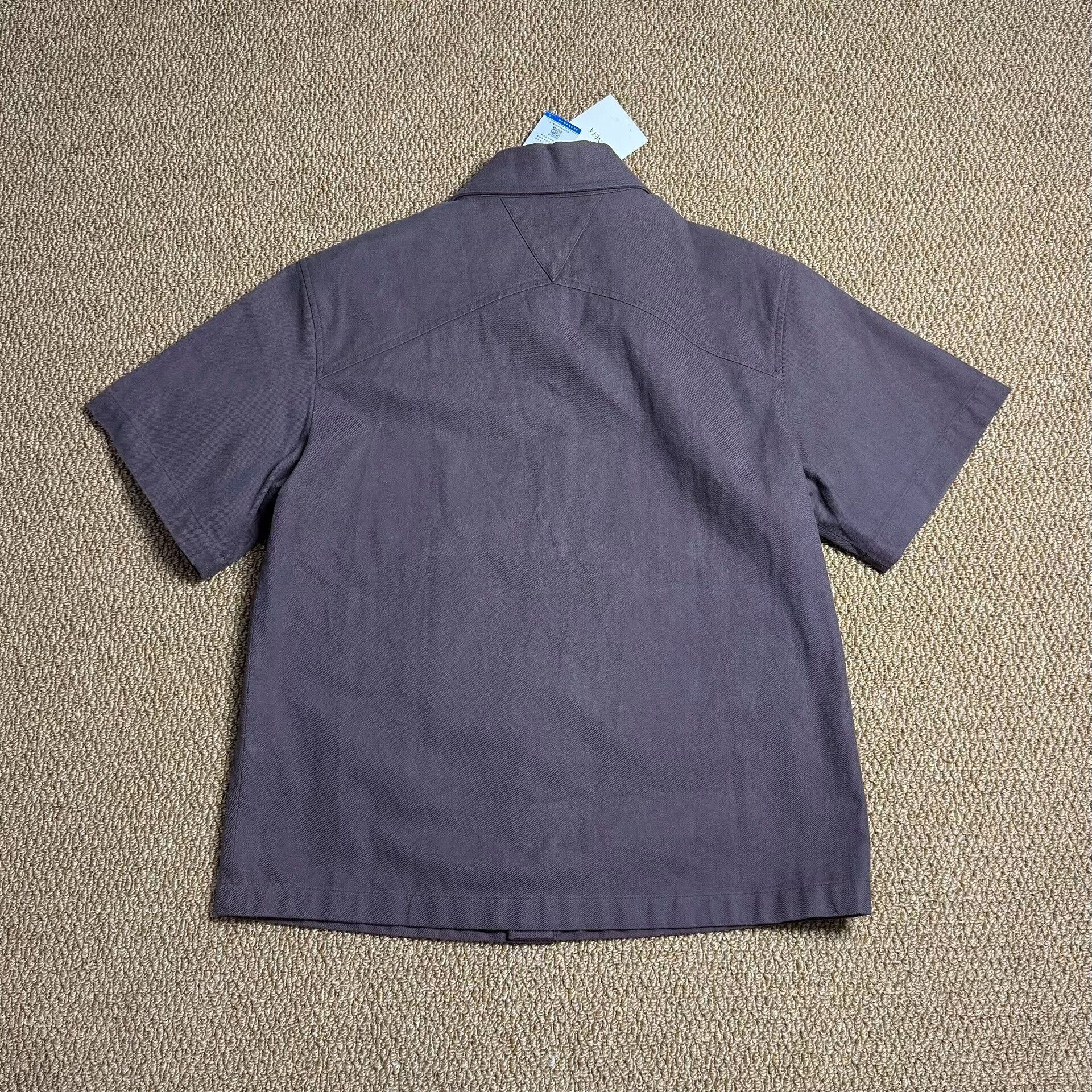 Bottega Veneta Bottega Veneta Men's Workwear Lumberjack Short-Sleeve Shirt Size US M / EU 48-50 / 2 - 2 Thumbnail