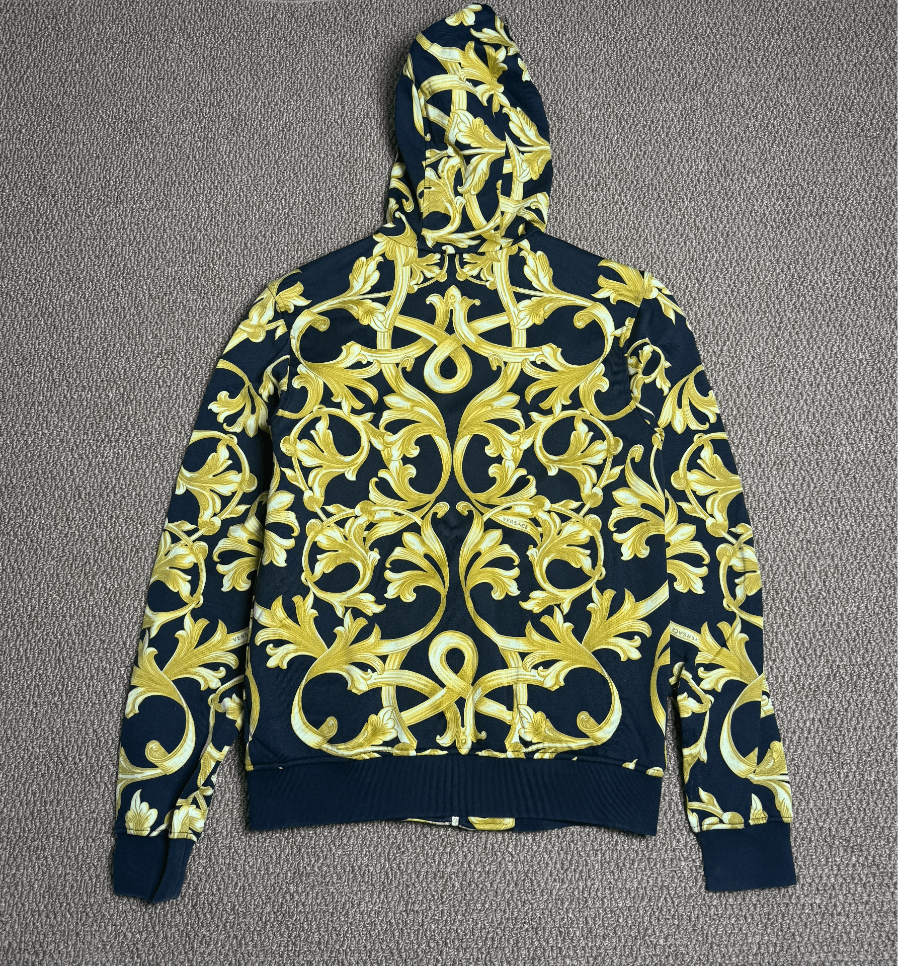 Versace Versace Baroque Black Gold Hooded Jacket Size US XS / EU 42 / 0 - 2 Thumbnail