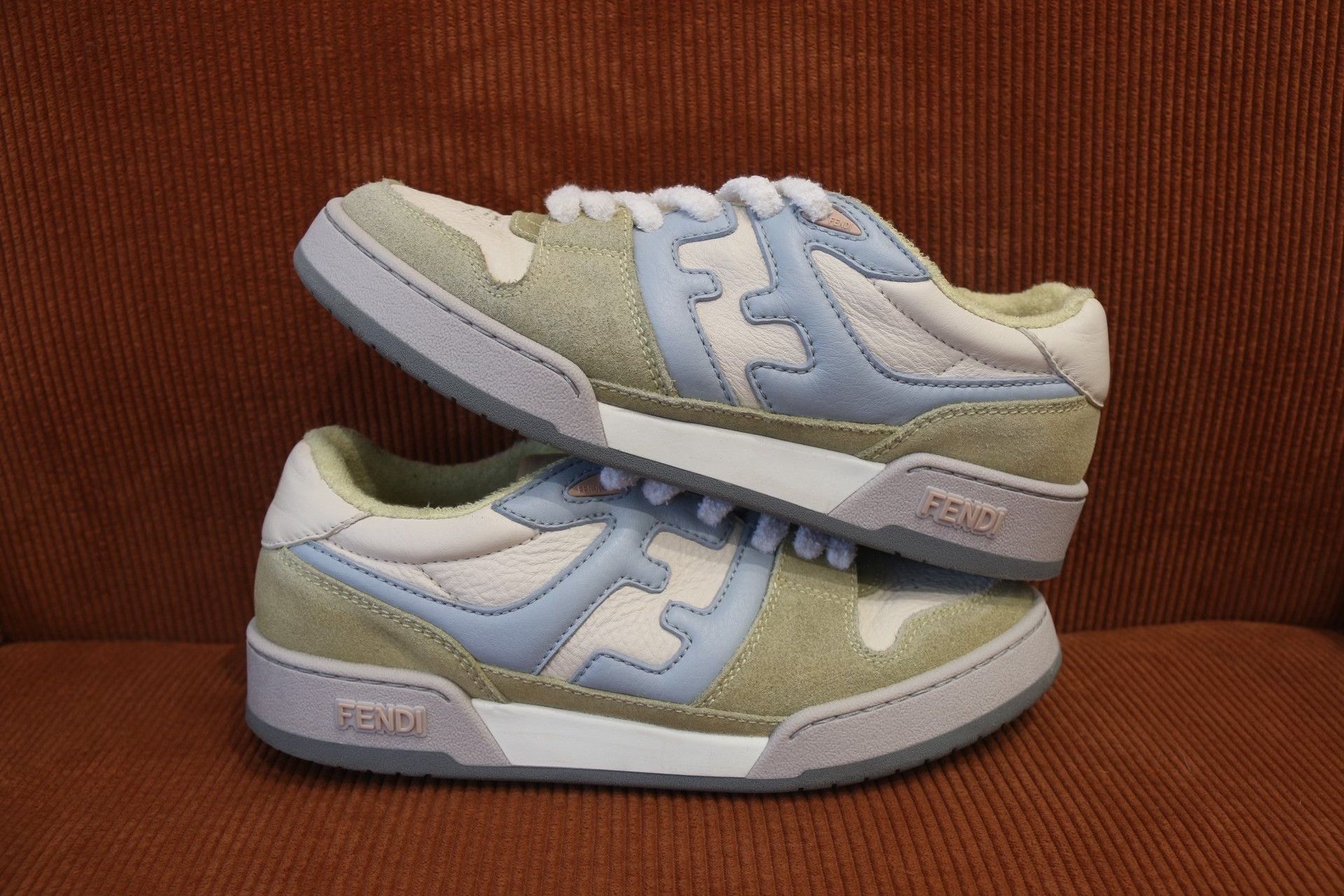 Fendi Fendi Match Suede Low-Top Sneakers Size US 6 / IT 36 - 3 Thumbnail