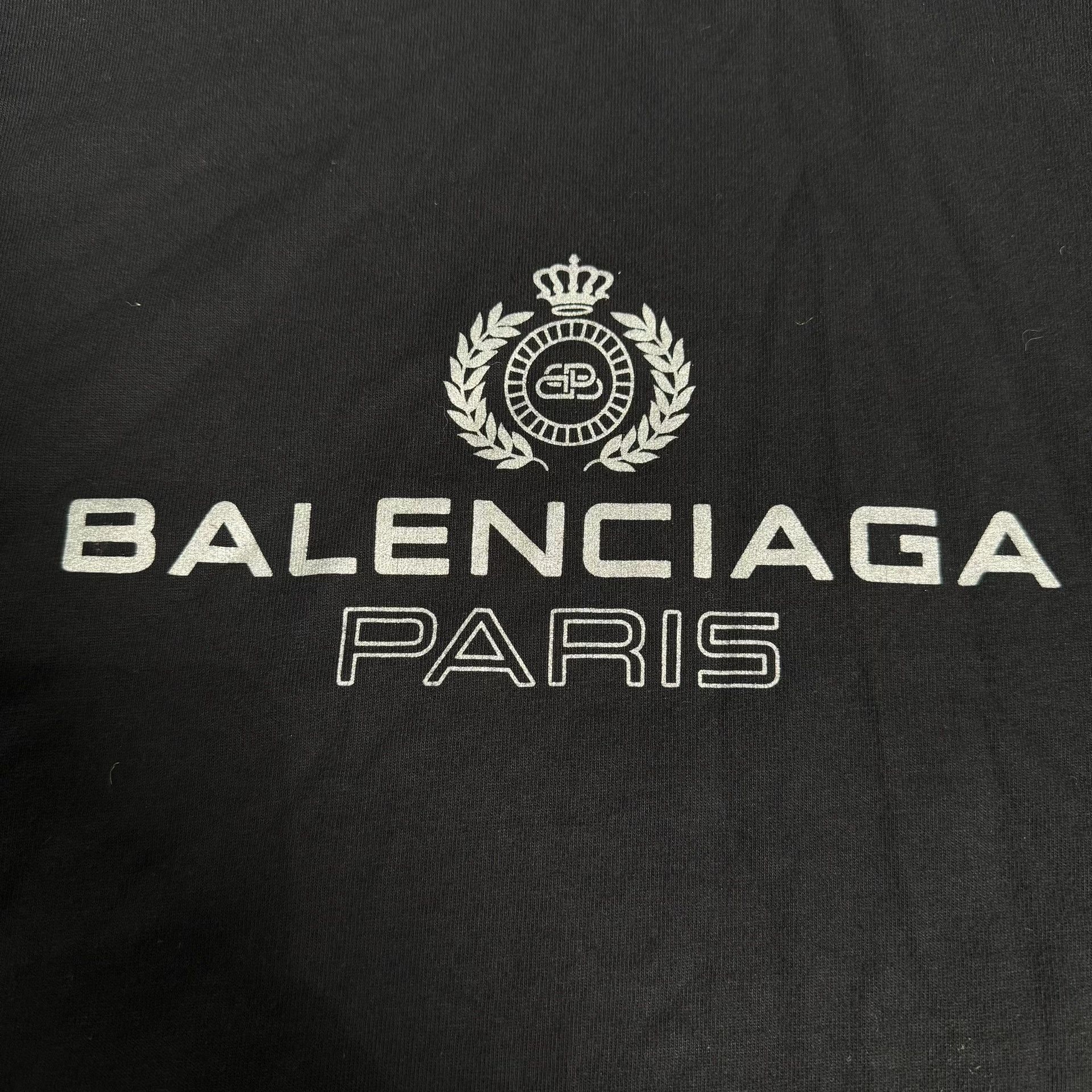 Balenciaga Balenciaga Black Wheat Ear Short Sleeve T-shirt Size US XS / EU 42 / 0 - 3 Thumbnail