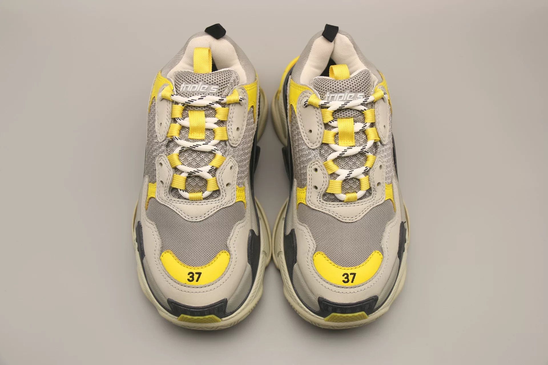 Balenciaga Balenciaga Triple-s Gray Yellow Size US 6 / IT 36 - 4 Thumbnail