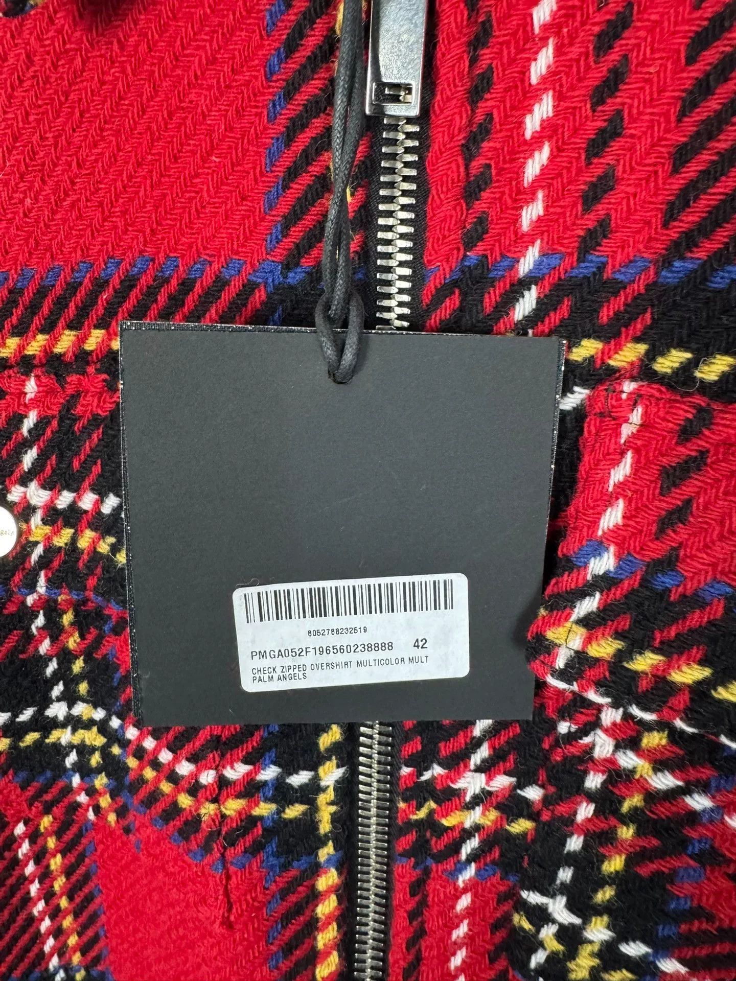 Palm Angels Palm Angels Wool Plaid Patch Coat Size US XS / EU 42 / 0 - 4 Thumbnail