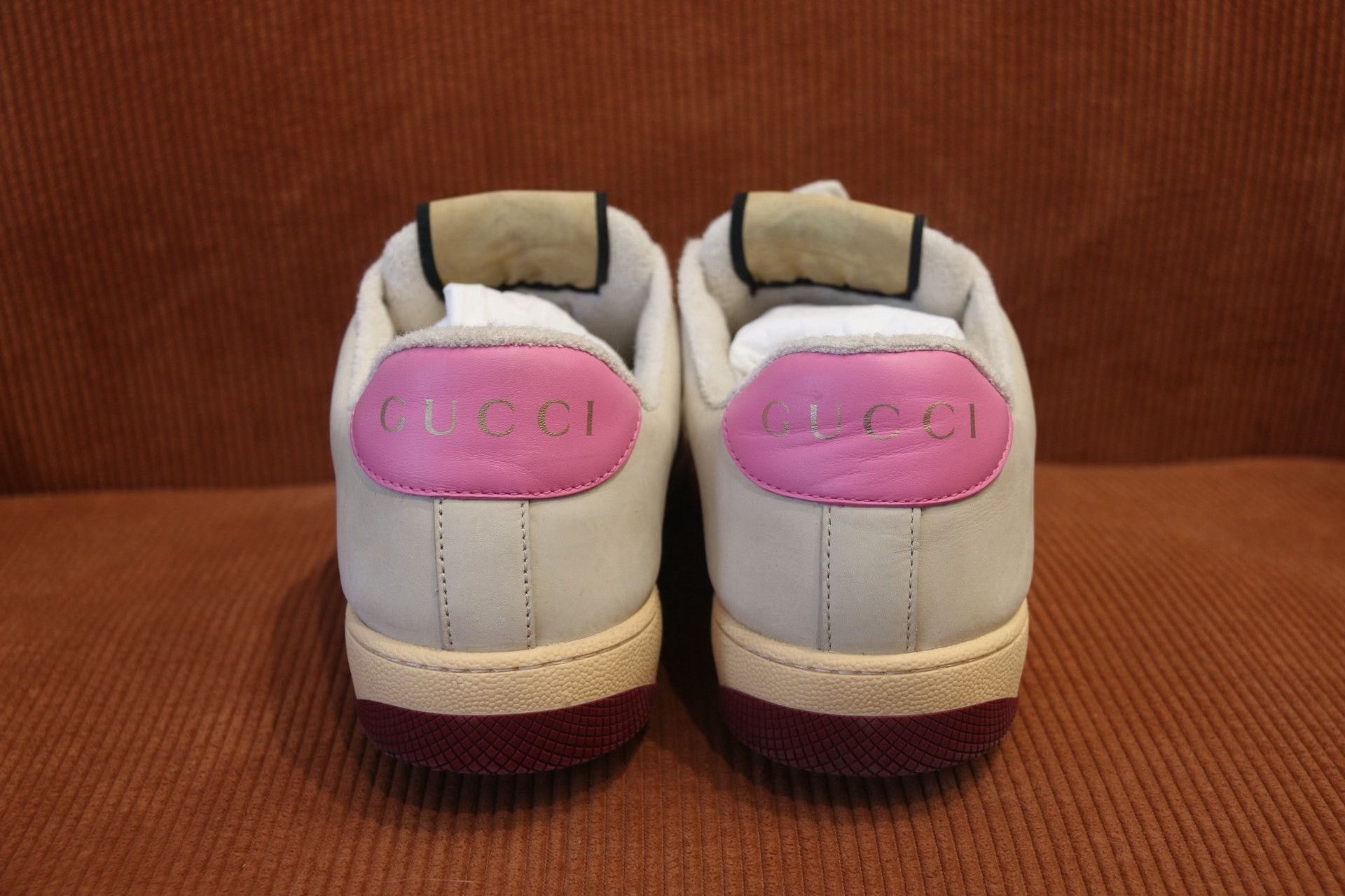 Gucci Gucci Screener Enamel Double G Low-Top Sneakers Size US 7.5 / IT 37.5 - 5 Thumbnail