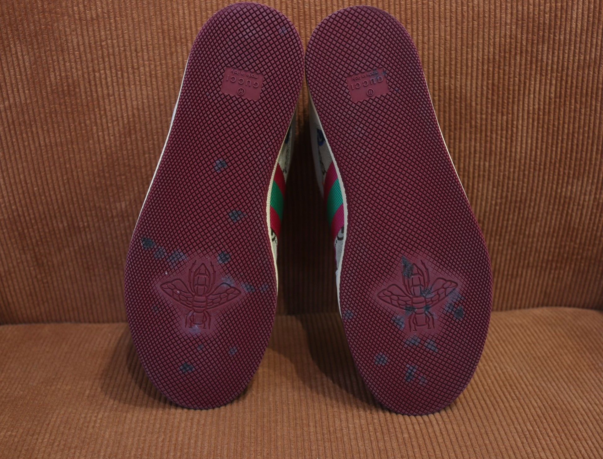 Gucci Gucci Screener Enamel Double G Low-Top Sneakers Size US 7.5 / IT 37.5 - 6 Thumbnail