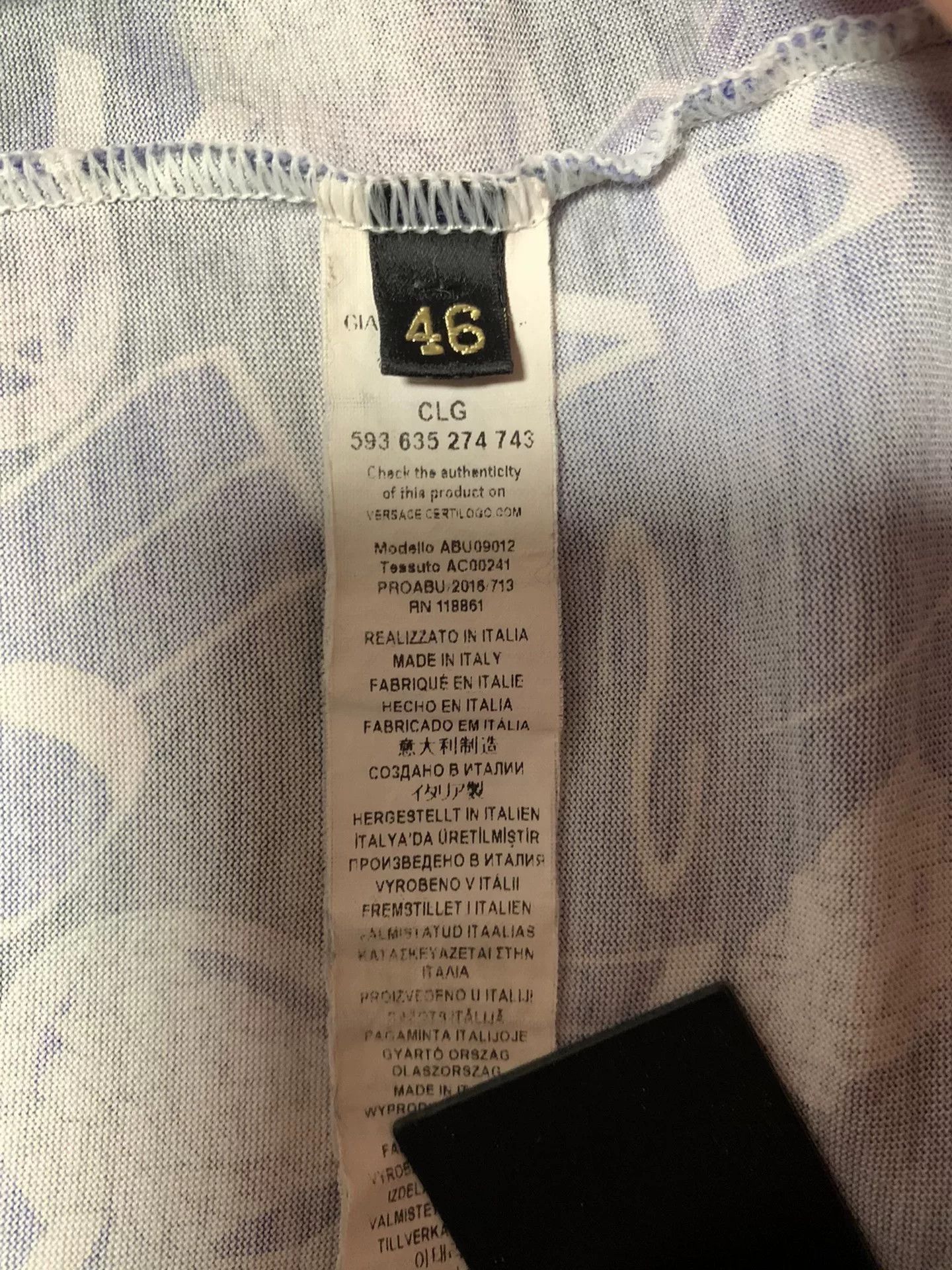 Versace Versace Short-Sleeve T-Shirt Size US S / EU 44-46 / 1 - 4 Thumbnail