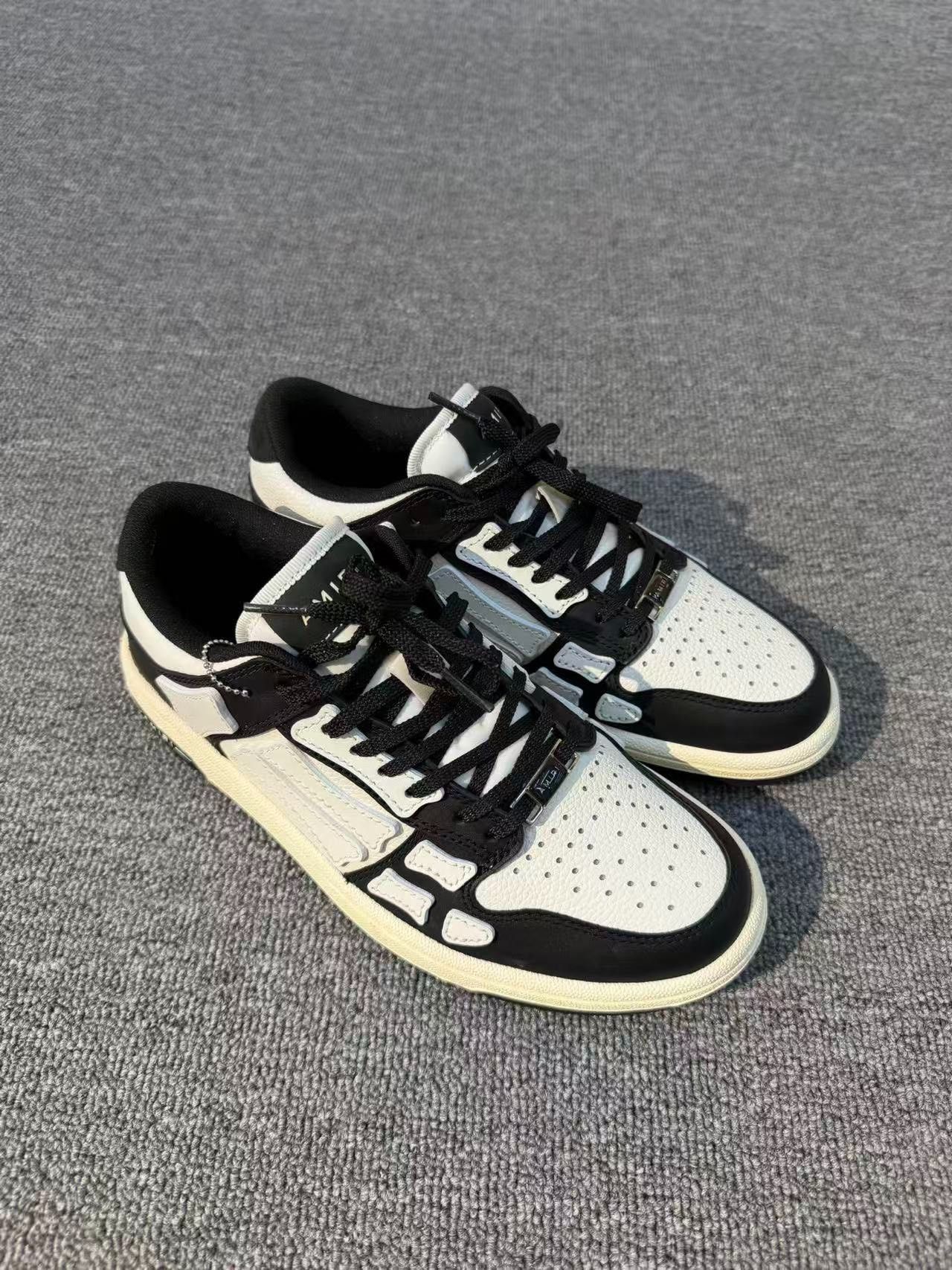 Amiri AMIRI Bone Low-Top Black White Sneakers Size US 6 / IT 36 - 2 Thumbnail