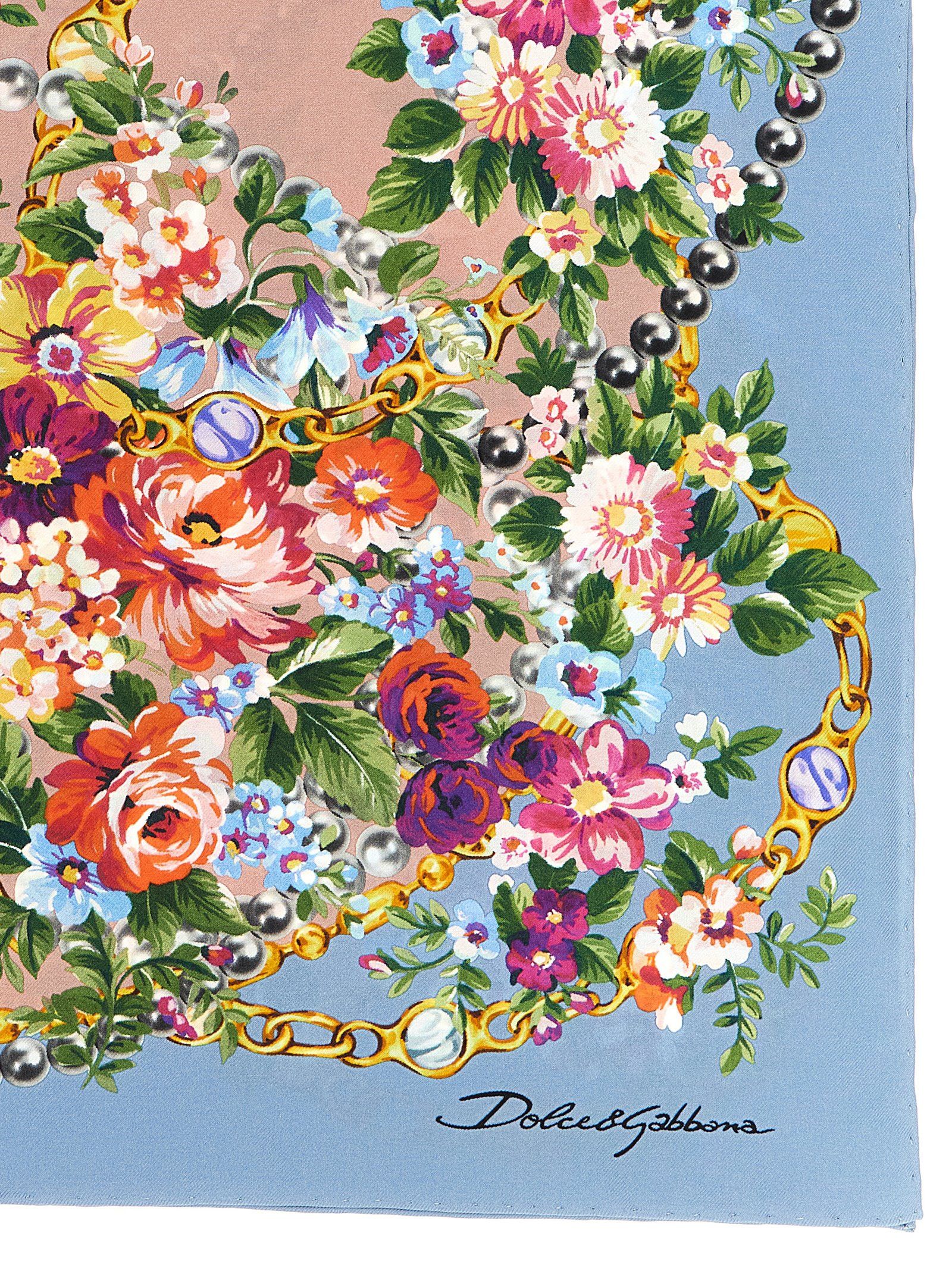 Dolce & Gabbana 'Mazzolini Di Fiori' Scarf Size ONE SIZE - 2 Thumbnail