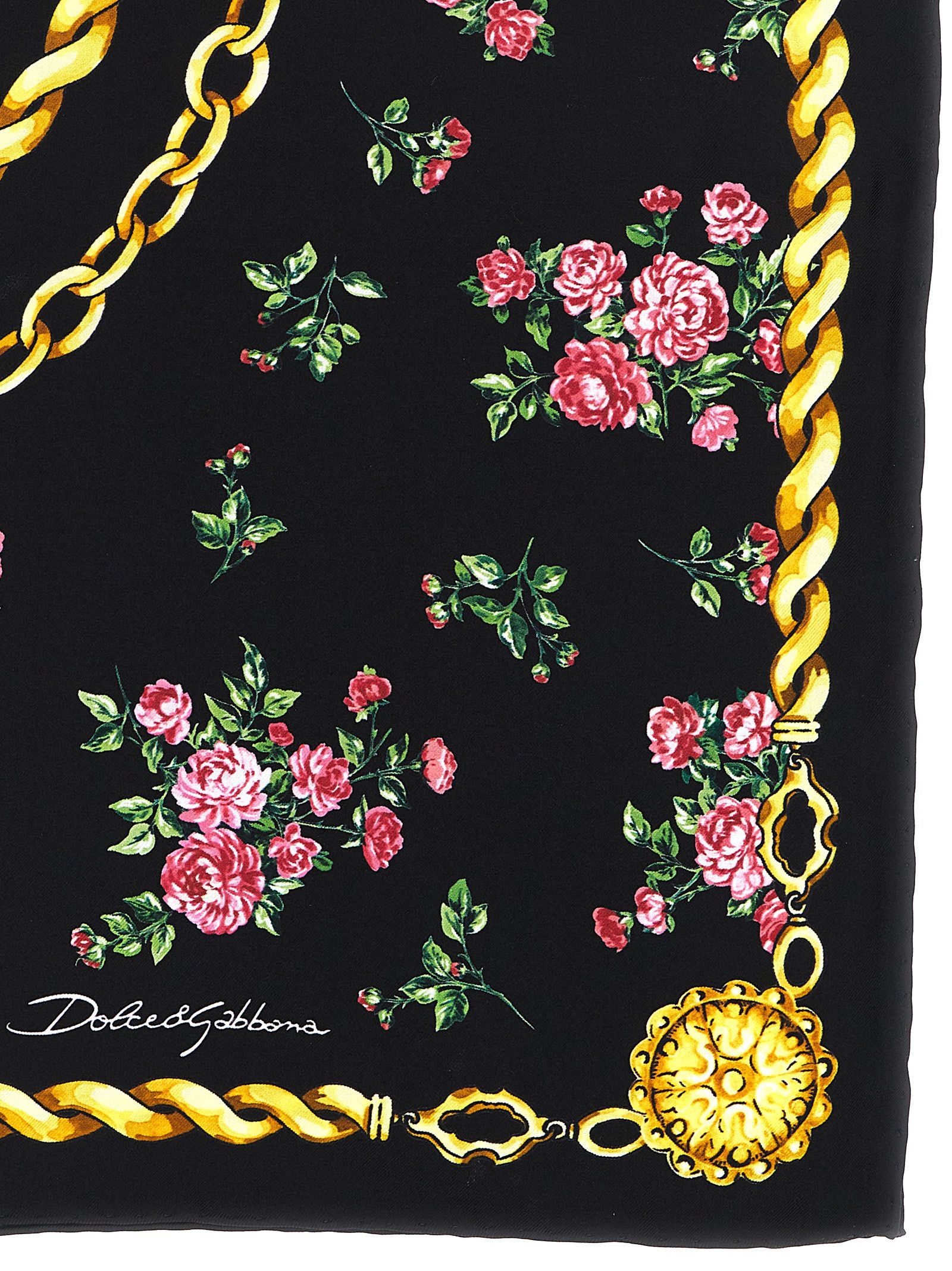 Dolce & Gabbana 'Mazzolini Di Rose' Scarf Size ONE SIZE - 2 Thumbnail