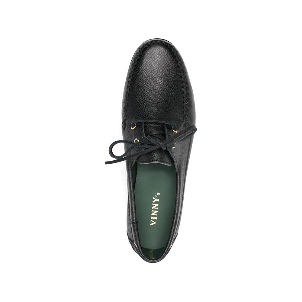 VINNY's Vinny's BLACK Boat Shoes Size US 7 / EU 40 - 4 Thumbnail