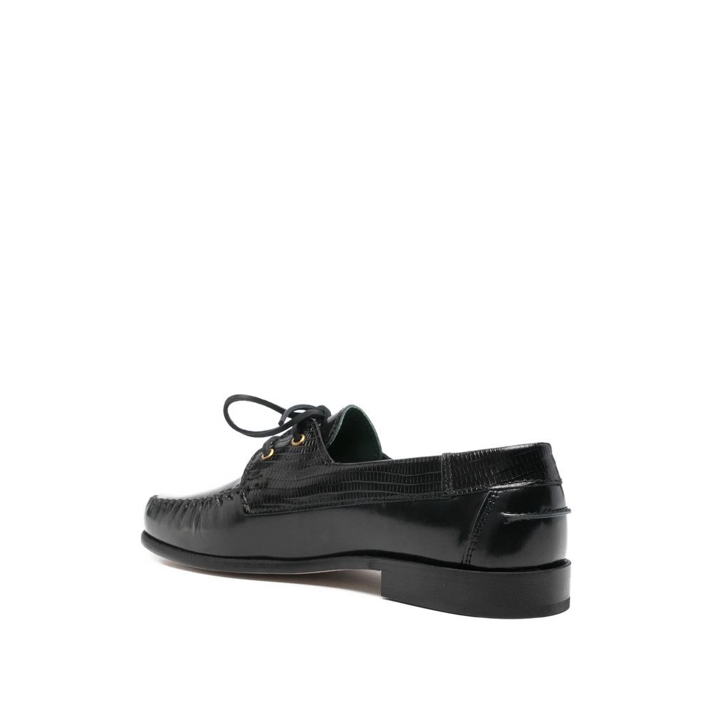 VINNY's Vinny's BLACK Boat Shoes Size US 12 / EU 45 - 2 Thumbnail