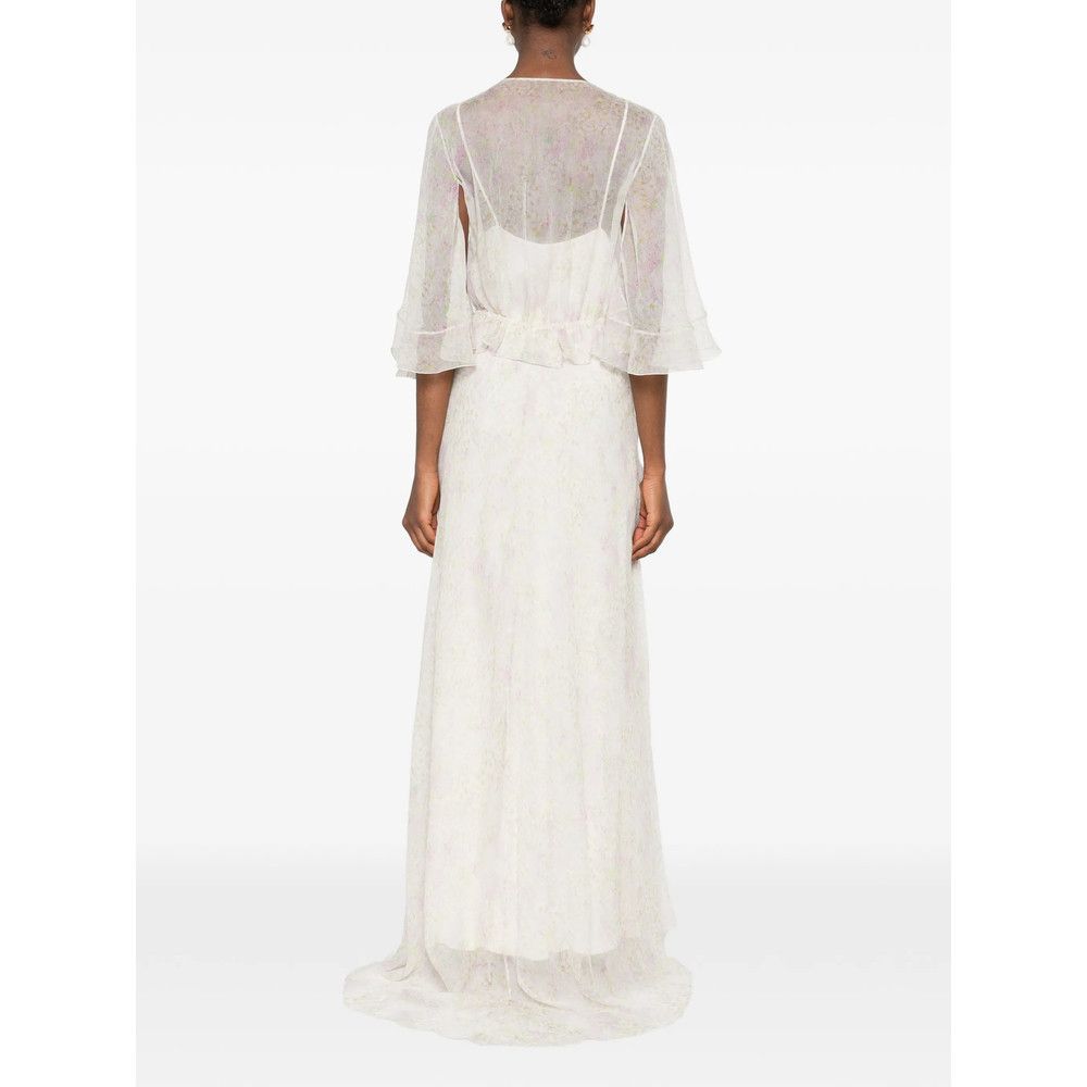Alberta Ferretti Alberta Ferretti NEUTRALS Dresses - Day Dresses Size M / US 6-8 / IT 42-44 - 3 Thumbnail