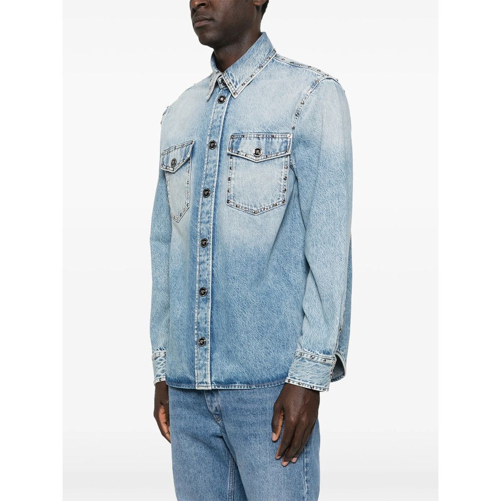 Versace Versace BLUE Shirts Size US L / EU 52-54 / 3 - 2 Thumbnail