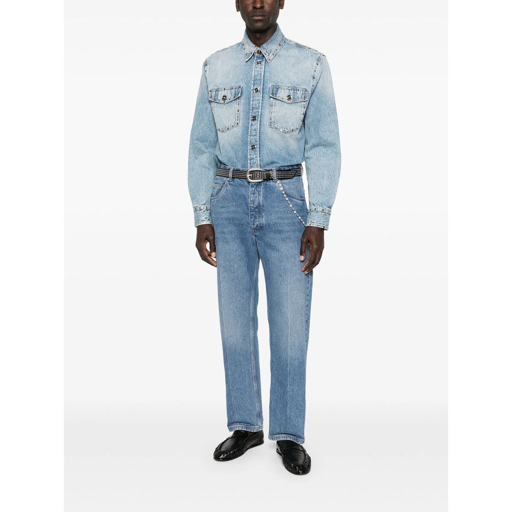 Versace Versace BLUE Shirts Size US L / EU 52-54 / 3 - 3 Thumbnail