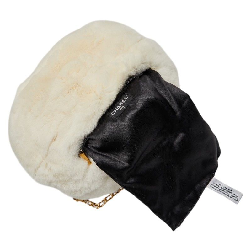 Chanel Chanel Chanel Coco Mark Rabbit Fur Chain Shoulder Bag Fur Shoulder Bag DUTY FREE for USA Size ONE SIZE - 2 Thumbnail