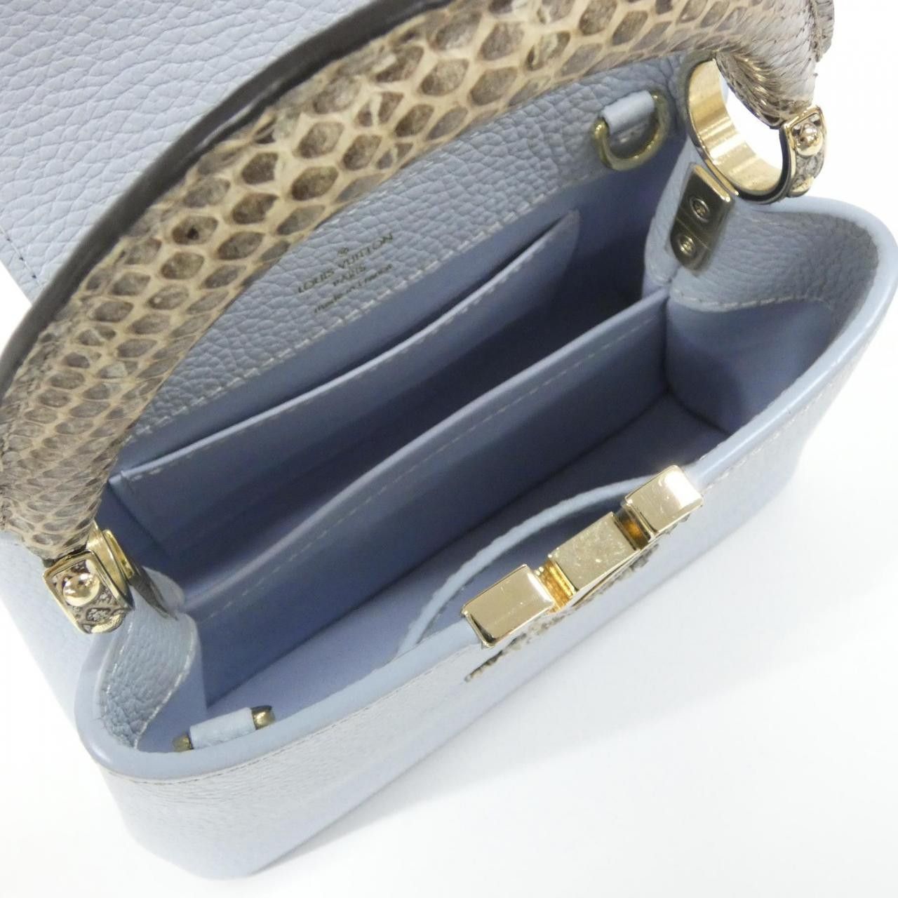 Louis Vuitton Louis Vuitton Louis Vuitton Capucines MINI Calfskin Ayers Handbag Leather Crossbody Bag M55920 DUTY FREE for USA Size ONE SIZE - 7 Thumbnail