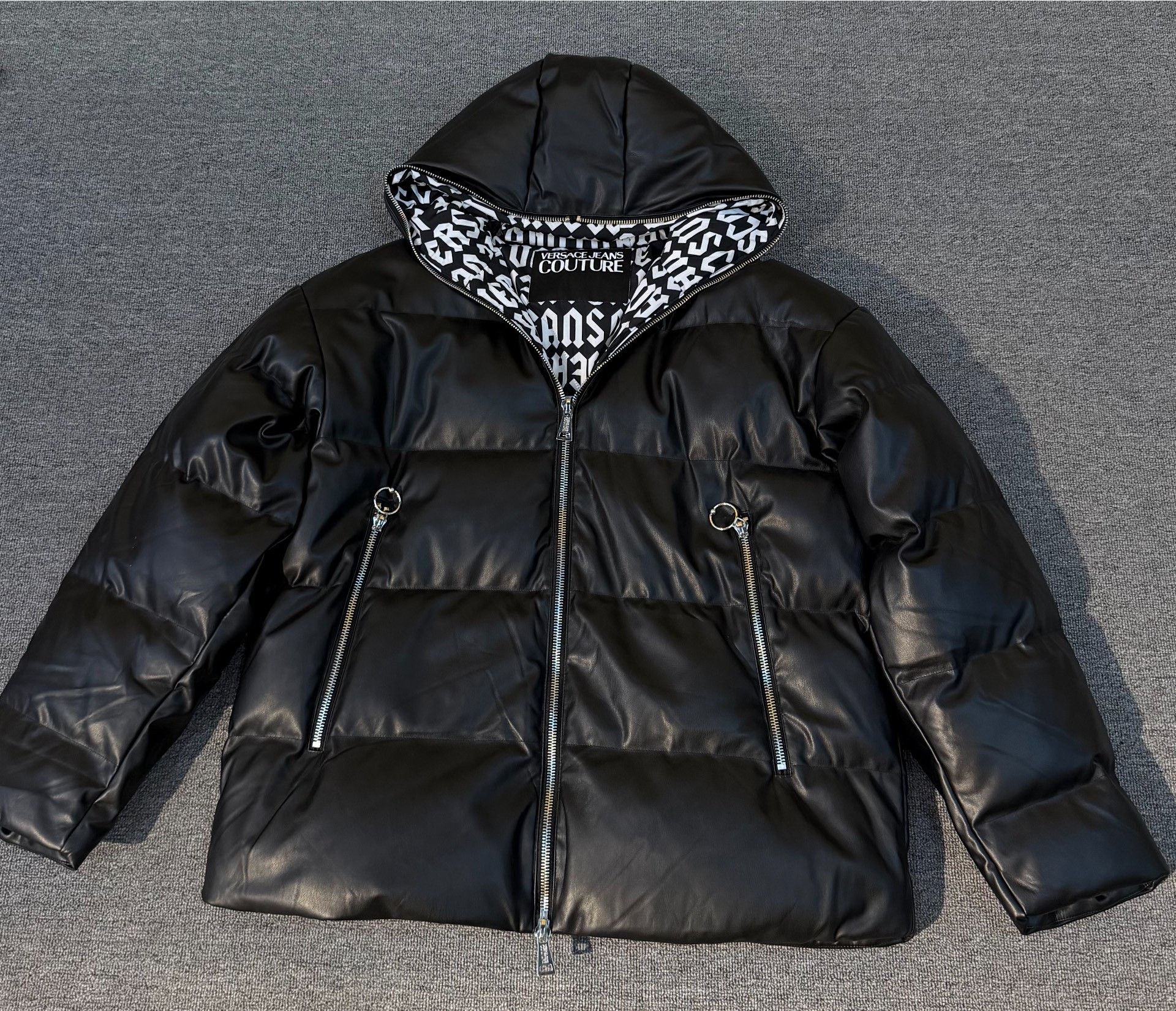 Versace Jeans Couture VERSACE JEANS COUTURE Hooded Down Jacket Size US M / EU 48-50 / 2 - 7 Thumbnail