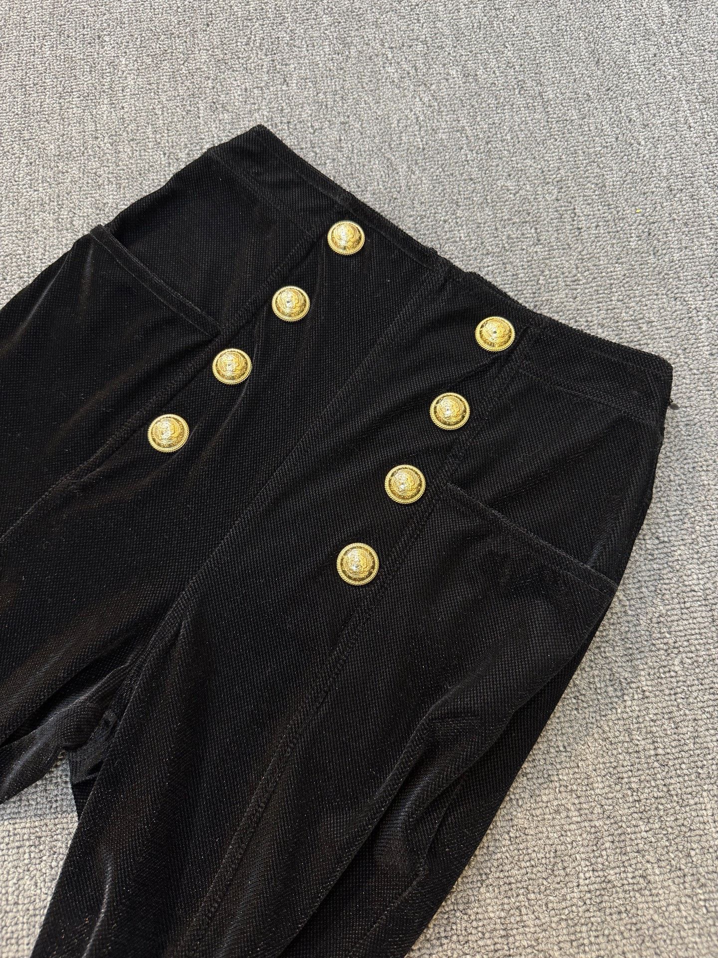 Balmain BALMAIN Women's Velvet Trousers Size 36" / US 14 / IT 50 - 3 Thumbnail