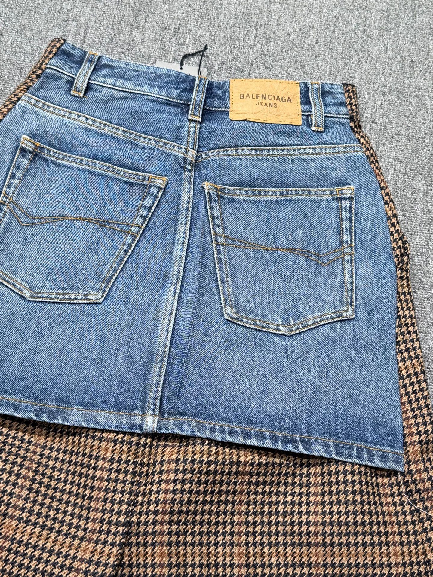 Balenciaga Balenciaga Women's Spliced Skirt Size 34" / US 12 / IT 48 - 3 Thumbnail