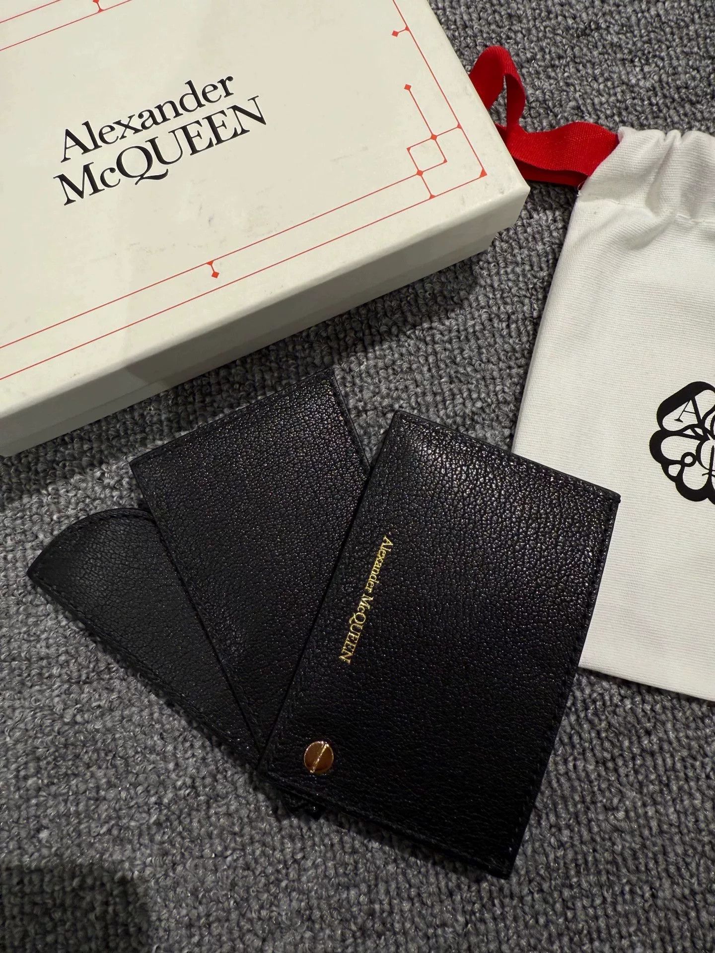 Alexander McQueen Alexander McQueen Leather Card Holder Size ONE SIZE - 4 Thumbnail