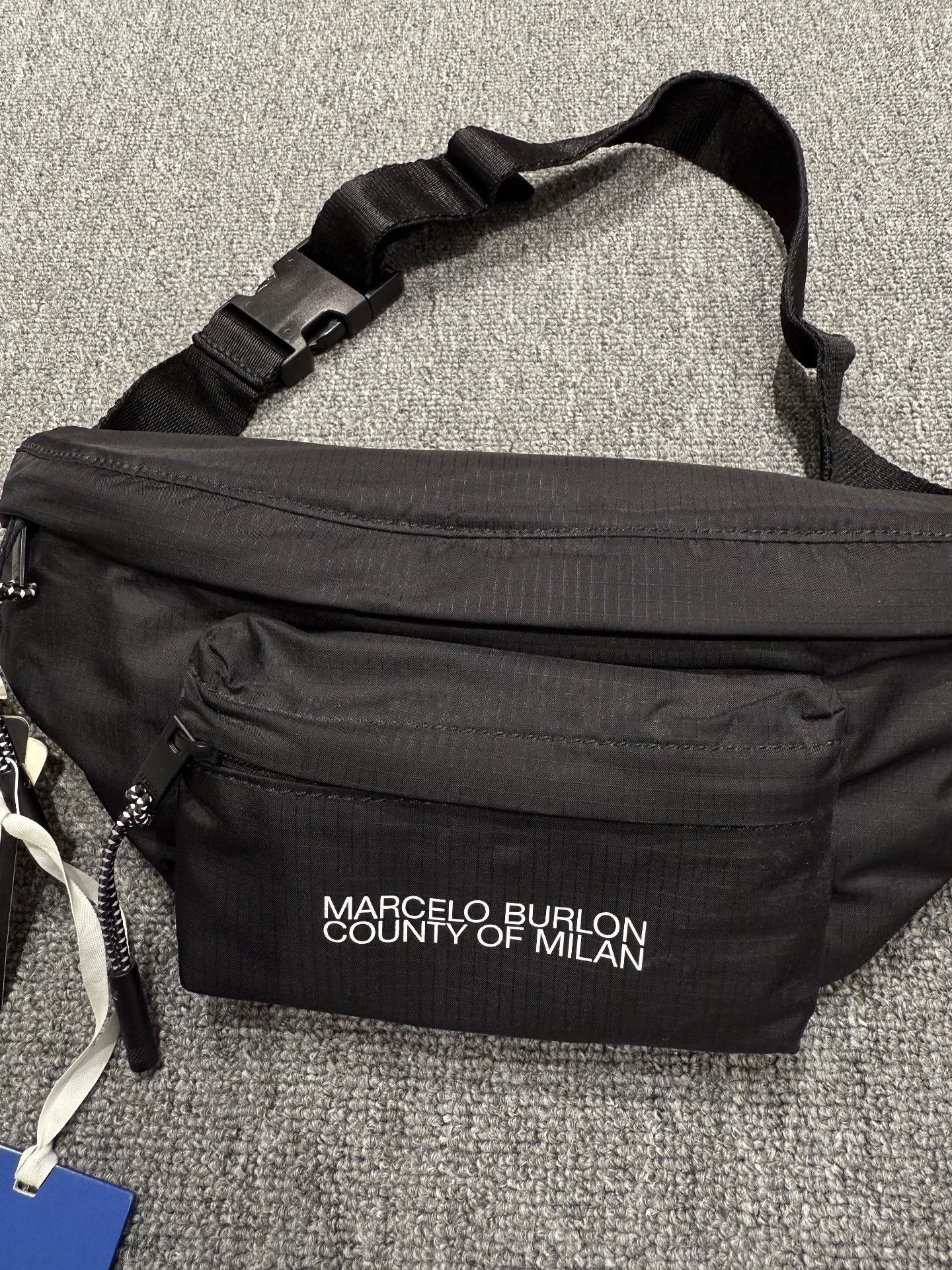 Marcelo Burlon Marcelo Burlon Black Waist Bag Size ONE SIZE - 3 Thumbnail