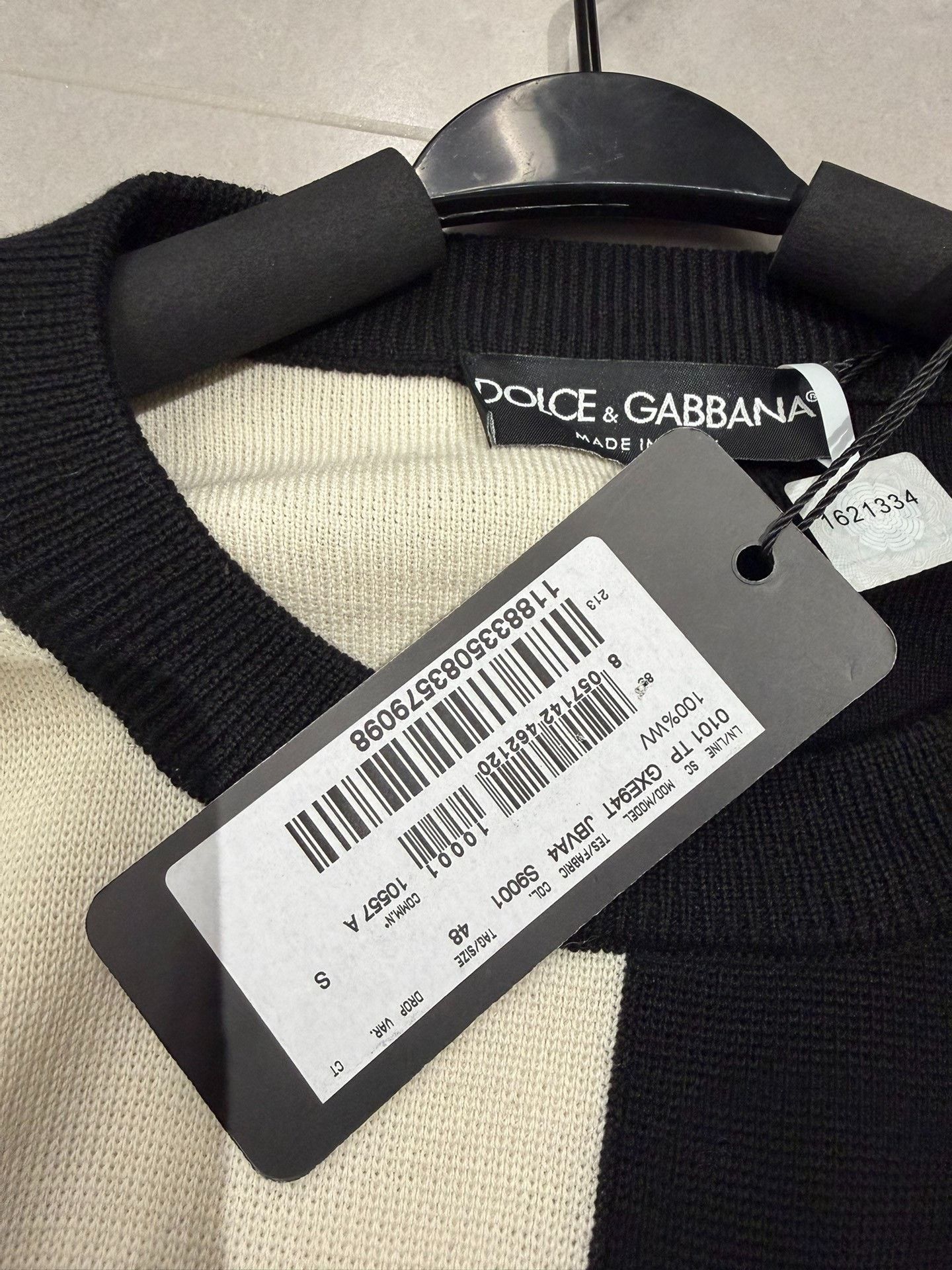 Dolce & Gabbana Dolce & Gabbana Men's Wool Logo Sweater Size US M / EU 48-50 / 2 - 3 Thumbnail