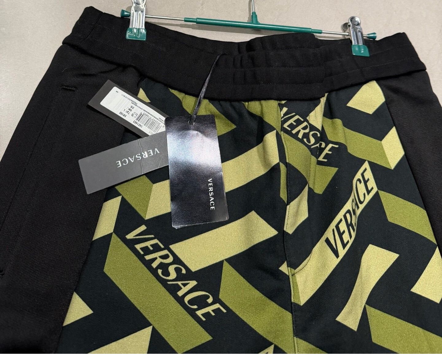 Versace Versace Men's Embroidered Army Green Sweatpants Size US 26 / EU 42 - 3 Thumbnail