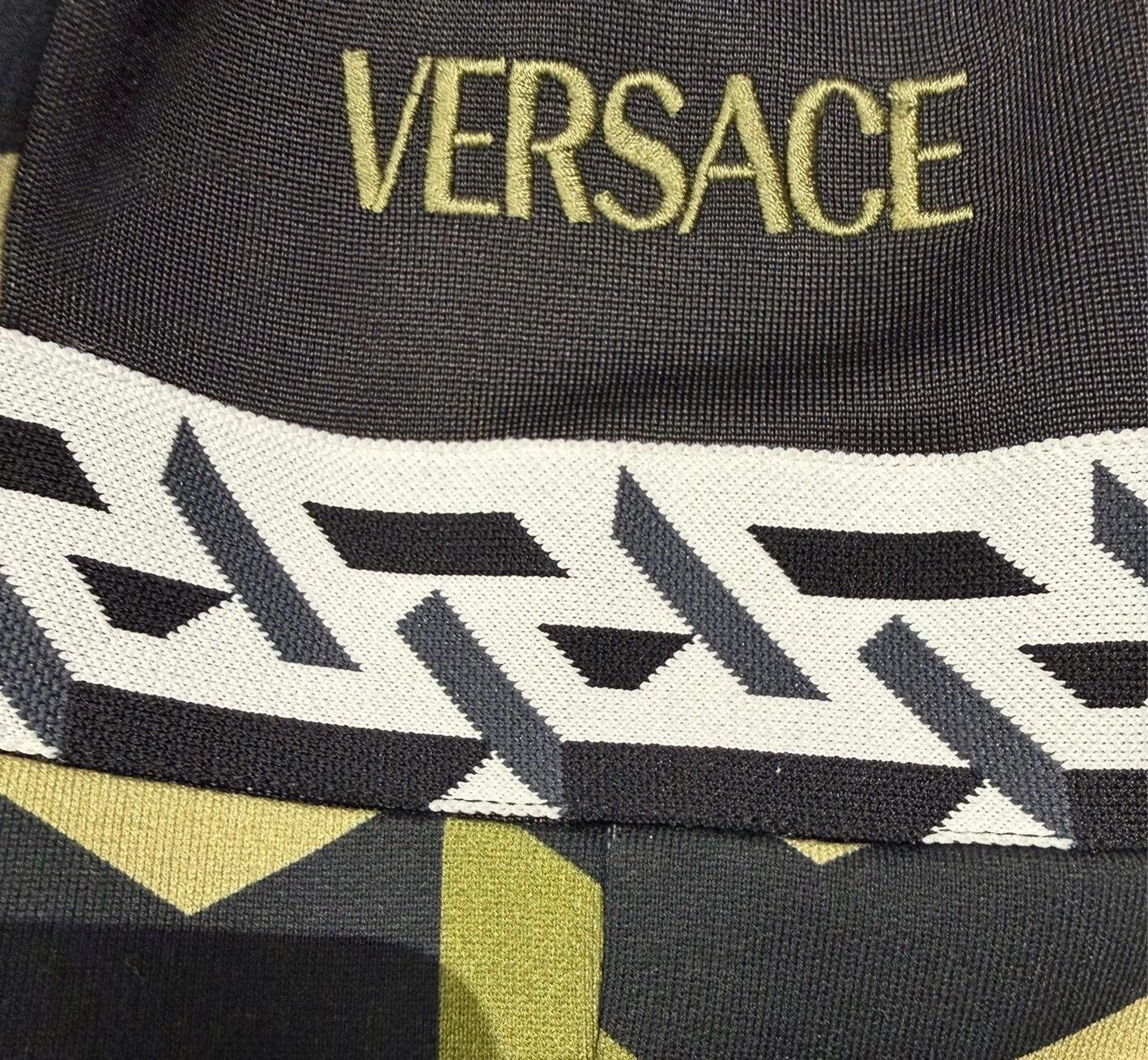 Versace Versace Men's Embroidered Army Green Sweatpants Size US 26 / EU 42 - 5 Thumbnail