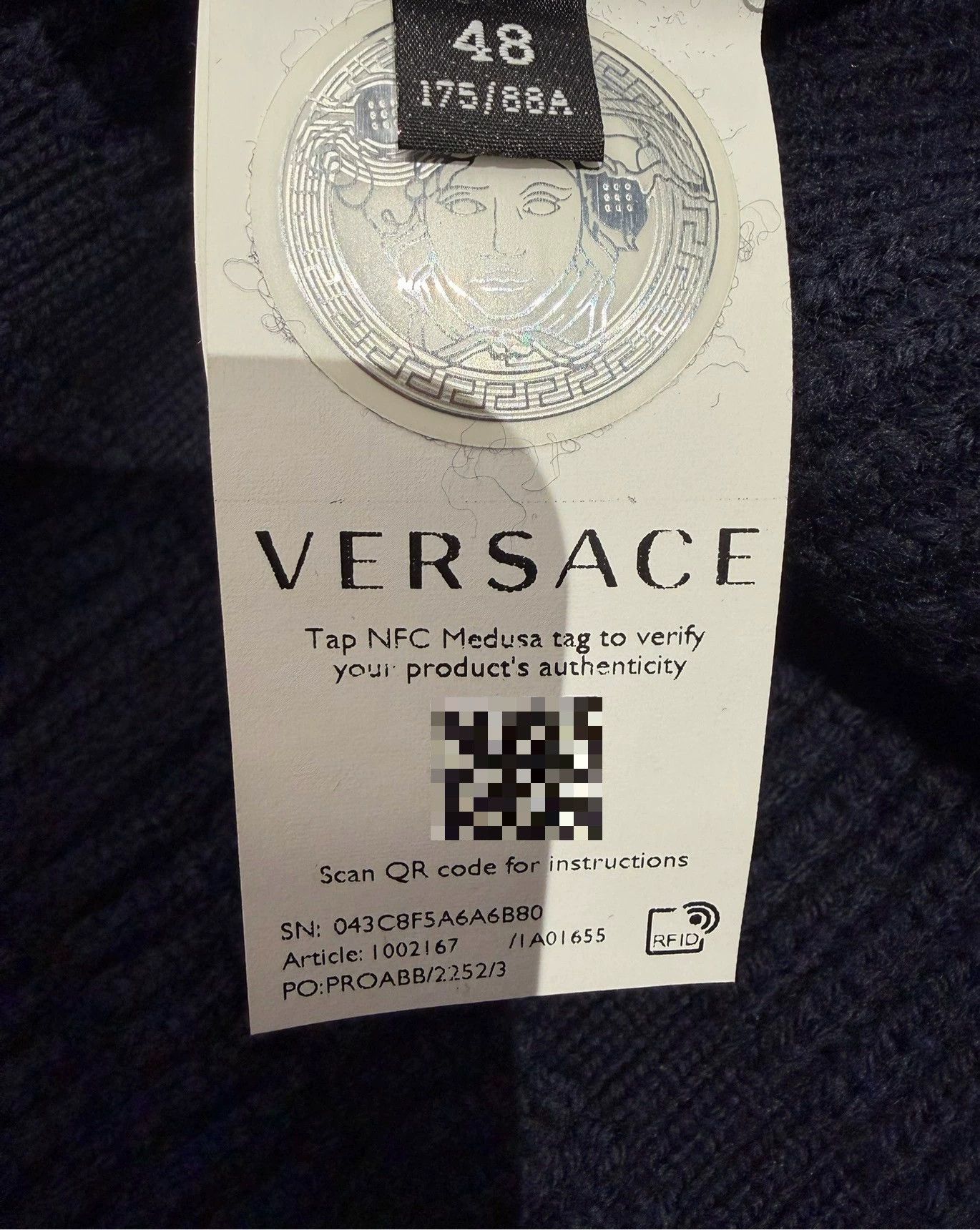 Versace Versace Pure Wool Men's Sweater Size US M / EU 48-50 / 2 - 8 Thumbnail