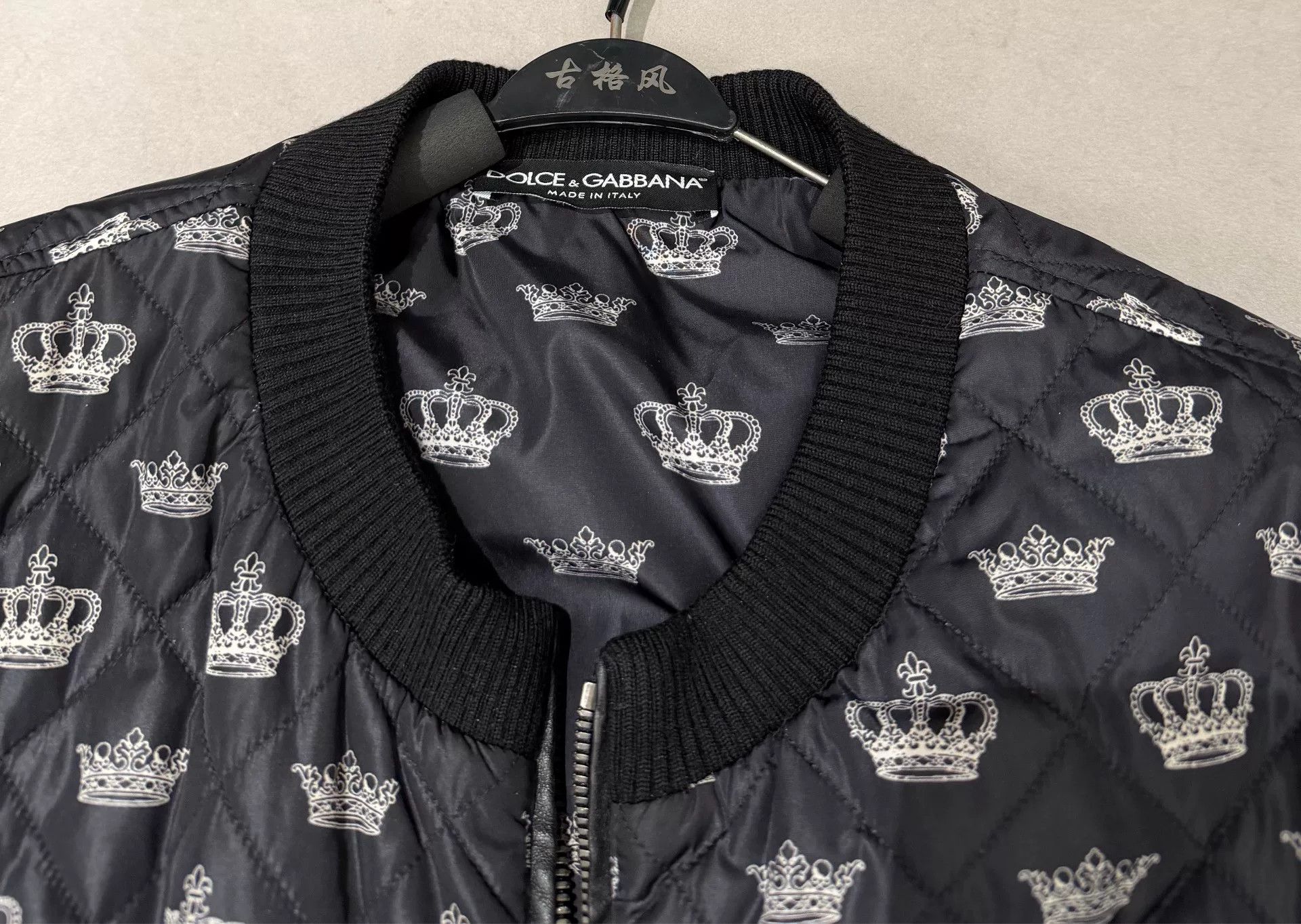 Dolce & Gabbana Dolce & Gabbana Runway Crown Print Puffer Jacket Size US L / EU 52-54 / 3 - 2 Thumbnail