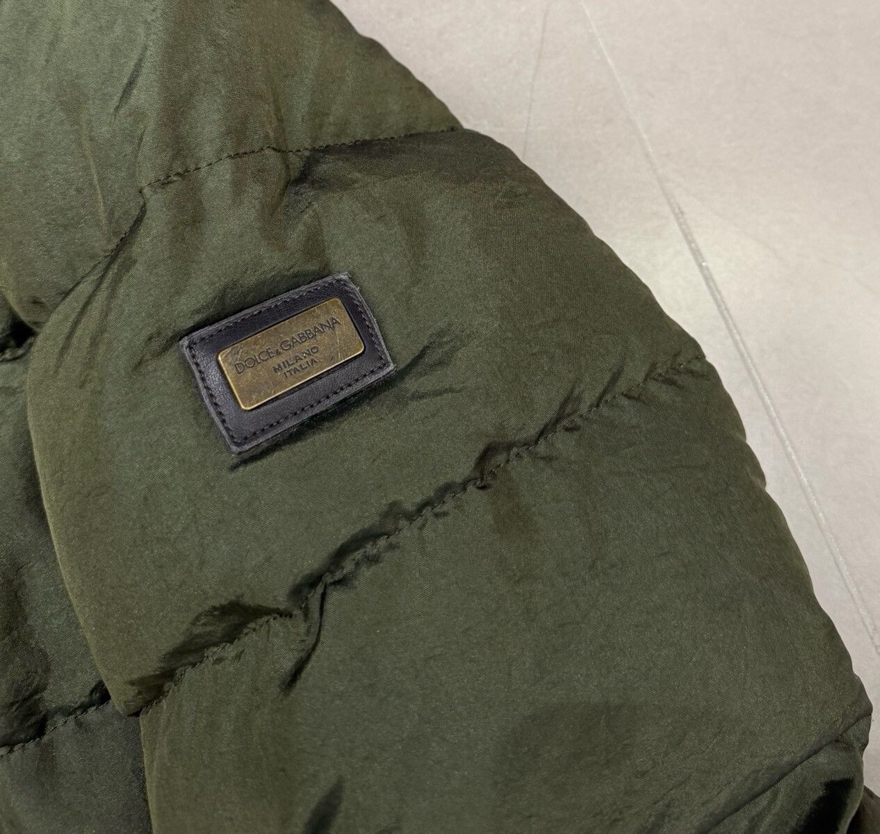 Dolce & Gabbana Dolce & Gabbana Men's Army Green Down Jacket Size US M / EU 48-50 / 2 - 3 Thumbnail