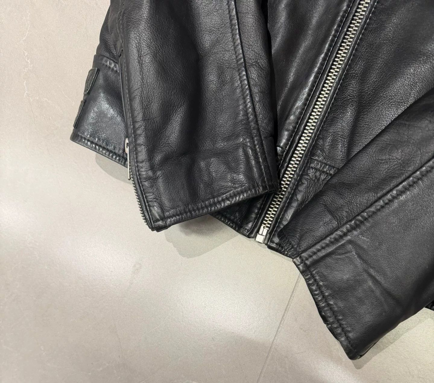 Diesel Diesel Men's Biker Black Leather Jacket Size US L / EU 52-54 / 3 - 2 Thumbnail