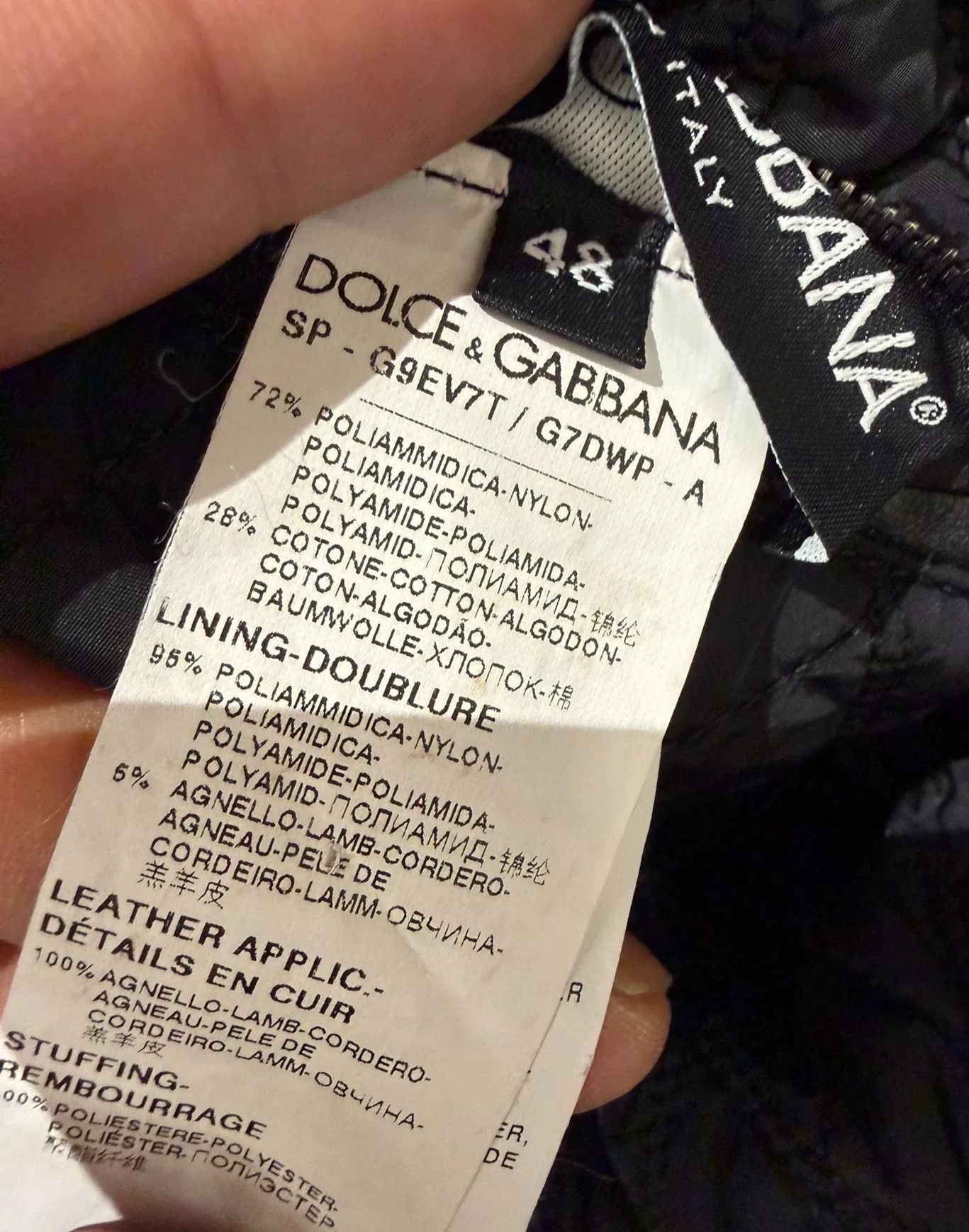 Dolce & Gabbana Dolce & Gabbana Runway Men's Puffer Jacket Size US M / EU 48-50 / 2 - 9 Thumbnail