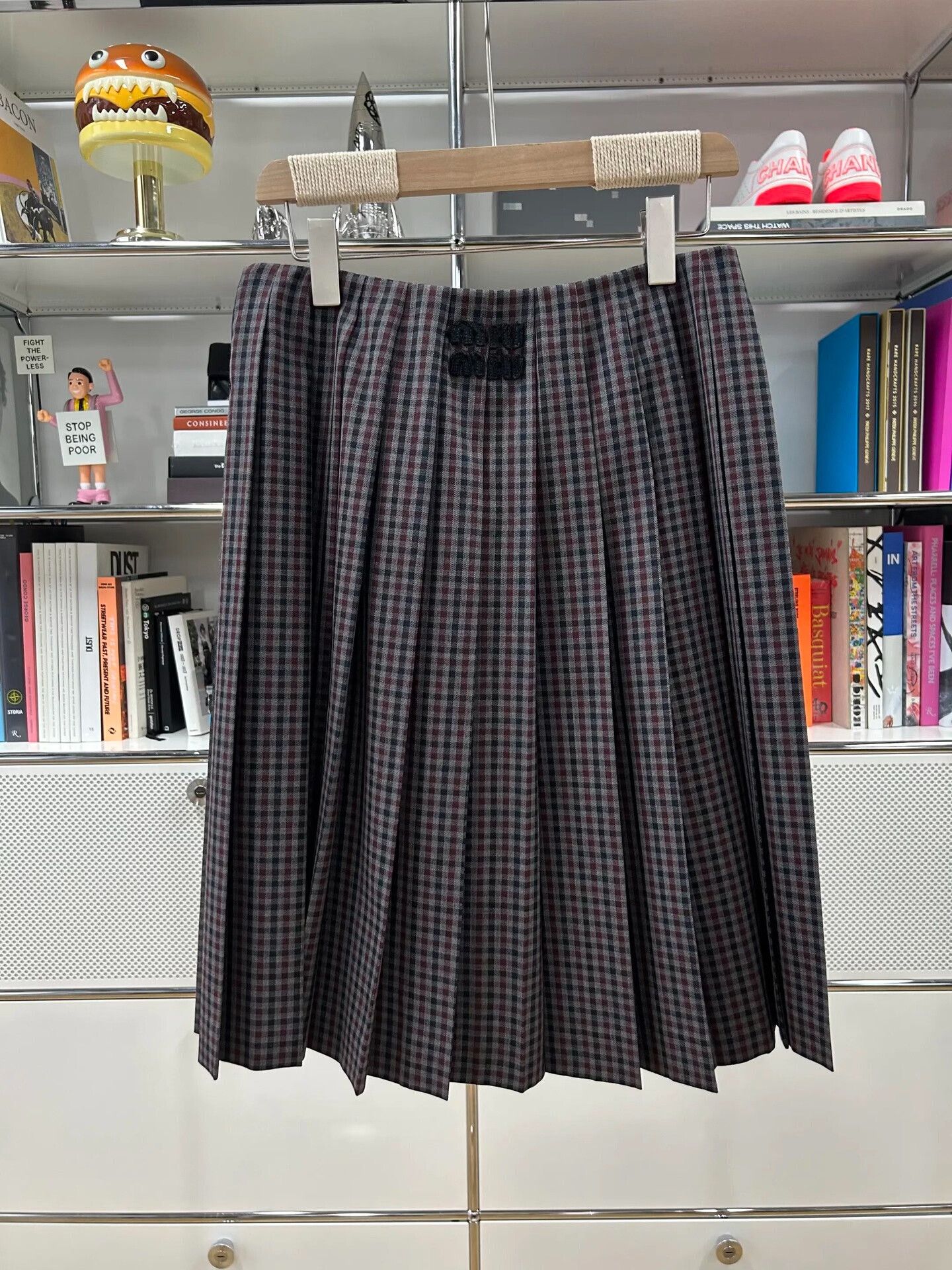 Miu Miu Miu Miu Plaid Letter Belt Skirt Size 36" / US 14 / IT 50 - 2 Thumbnail
