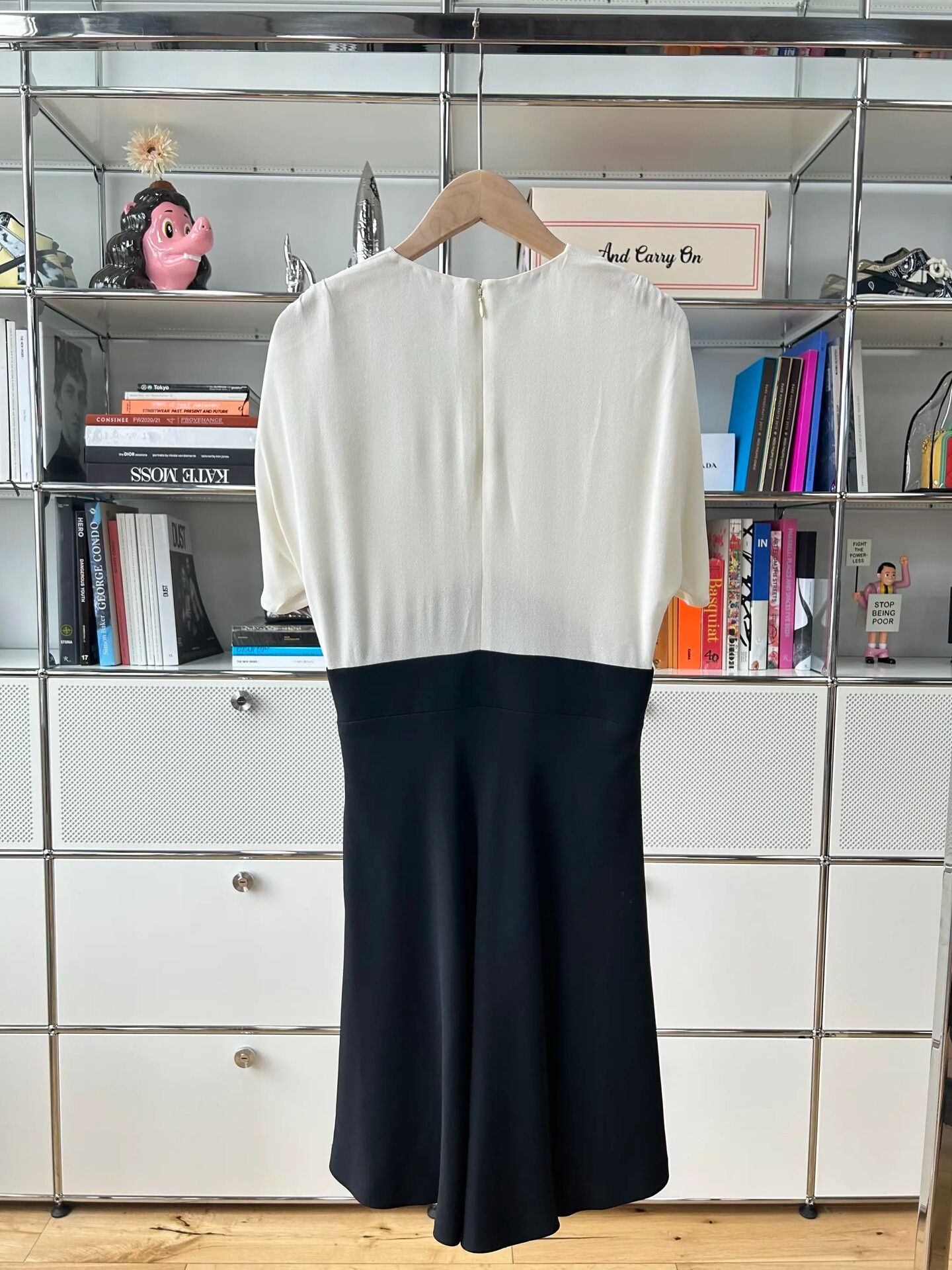 Miu Miu Miu Miu Black White Colorblock Dress Size S / US 4 / IT 40 - 2 Thumbnail