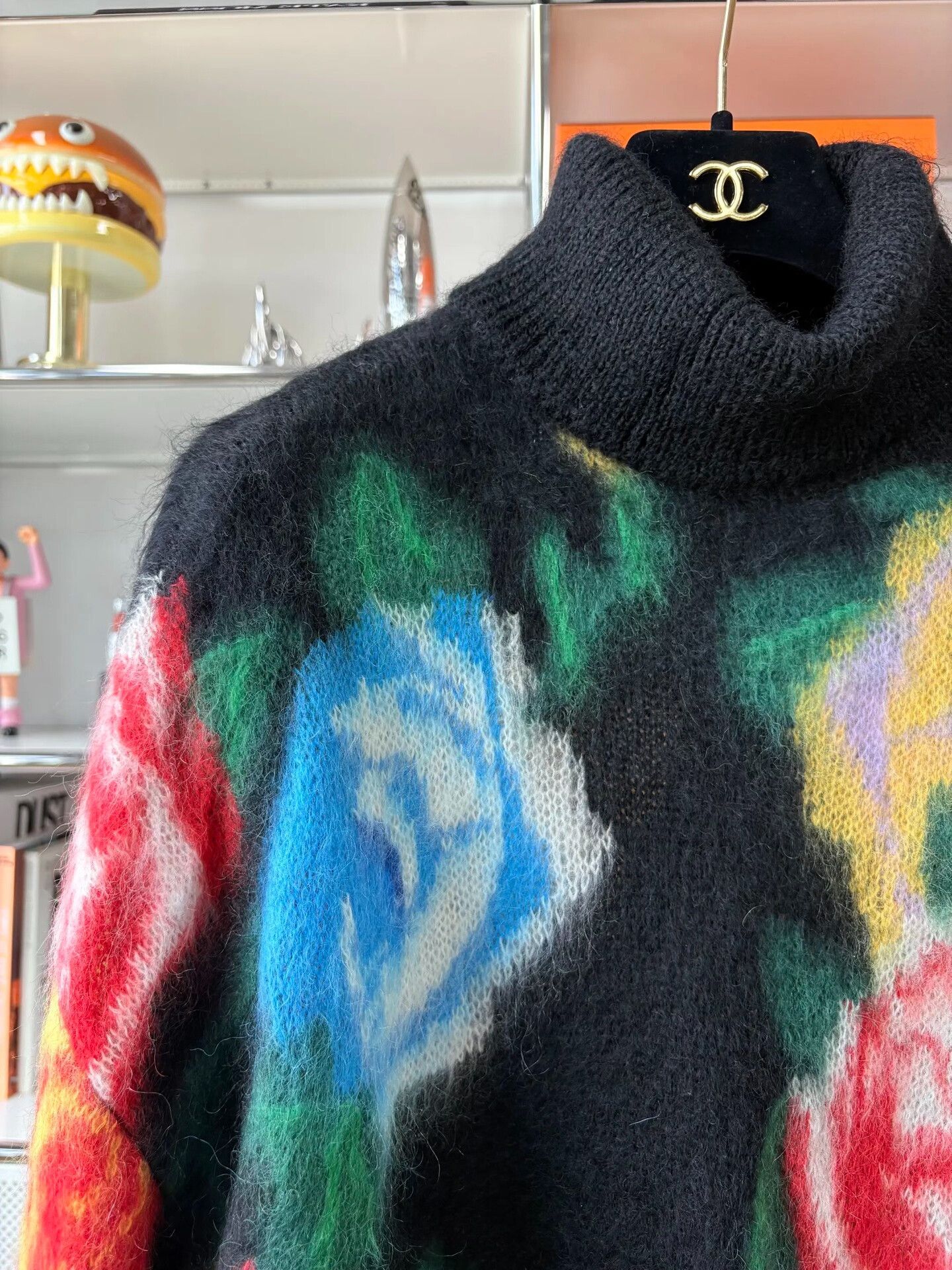 Miu Miu Miu Miu Gradient Floral Turtleneck Sweater Size S / US 4 / IT 40 - 3 Thumbnail