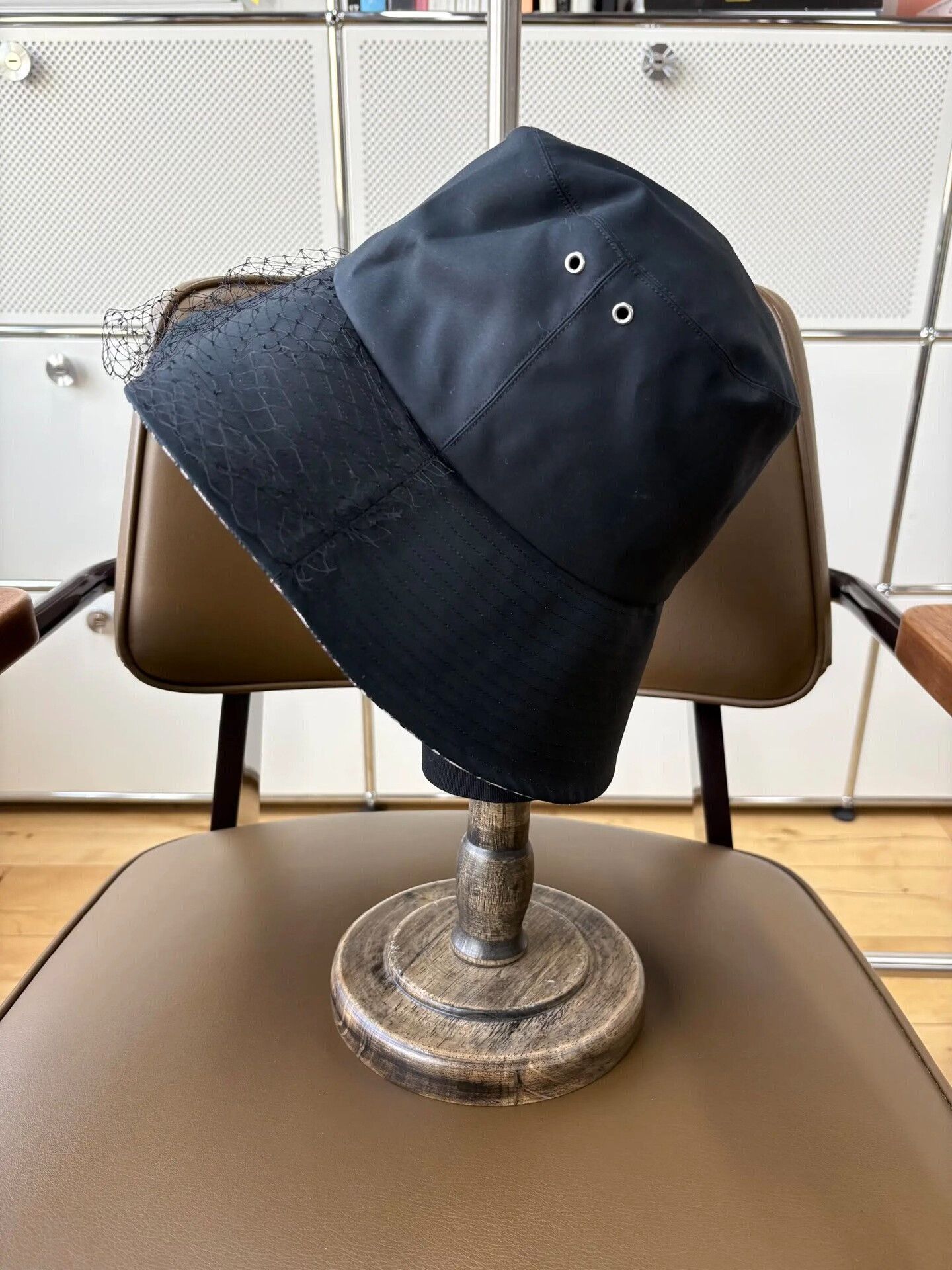 Dior Dior Black Monogram Lace Fisherman Hat Size ONE SIZE - 4 Thumbnail