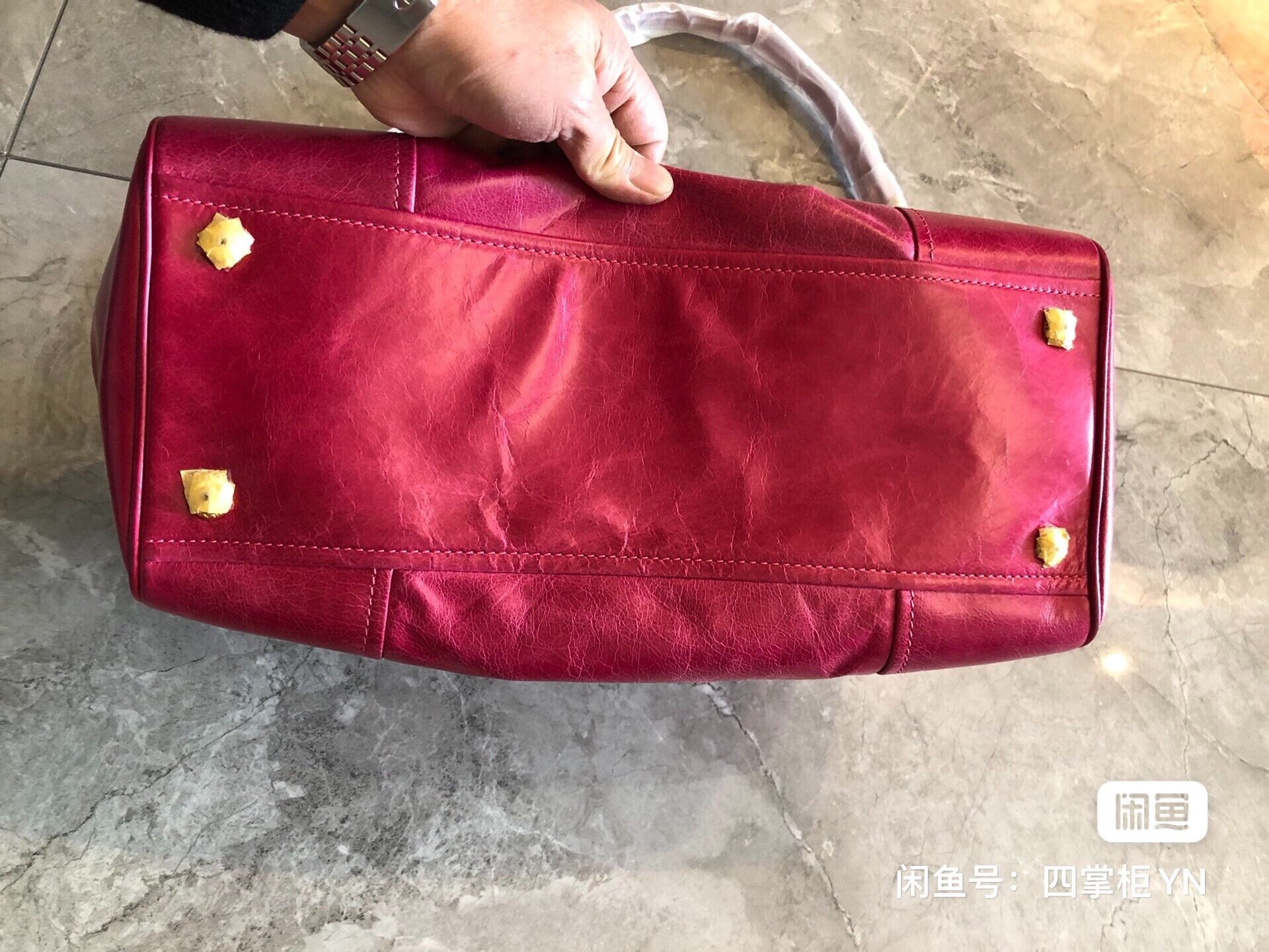 Prada Prada Large Leather Tote Shoulder Bag Size ONE SIZE - 4 Thumbnail