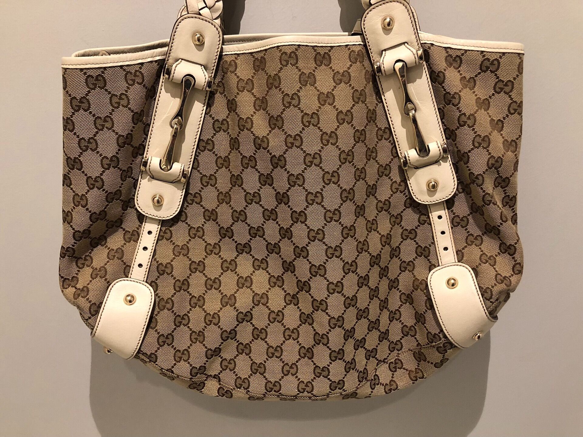 Gucci Gucci Monogram Woven Tote Bag Size ONE SIZE - 3 Thumbnail
