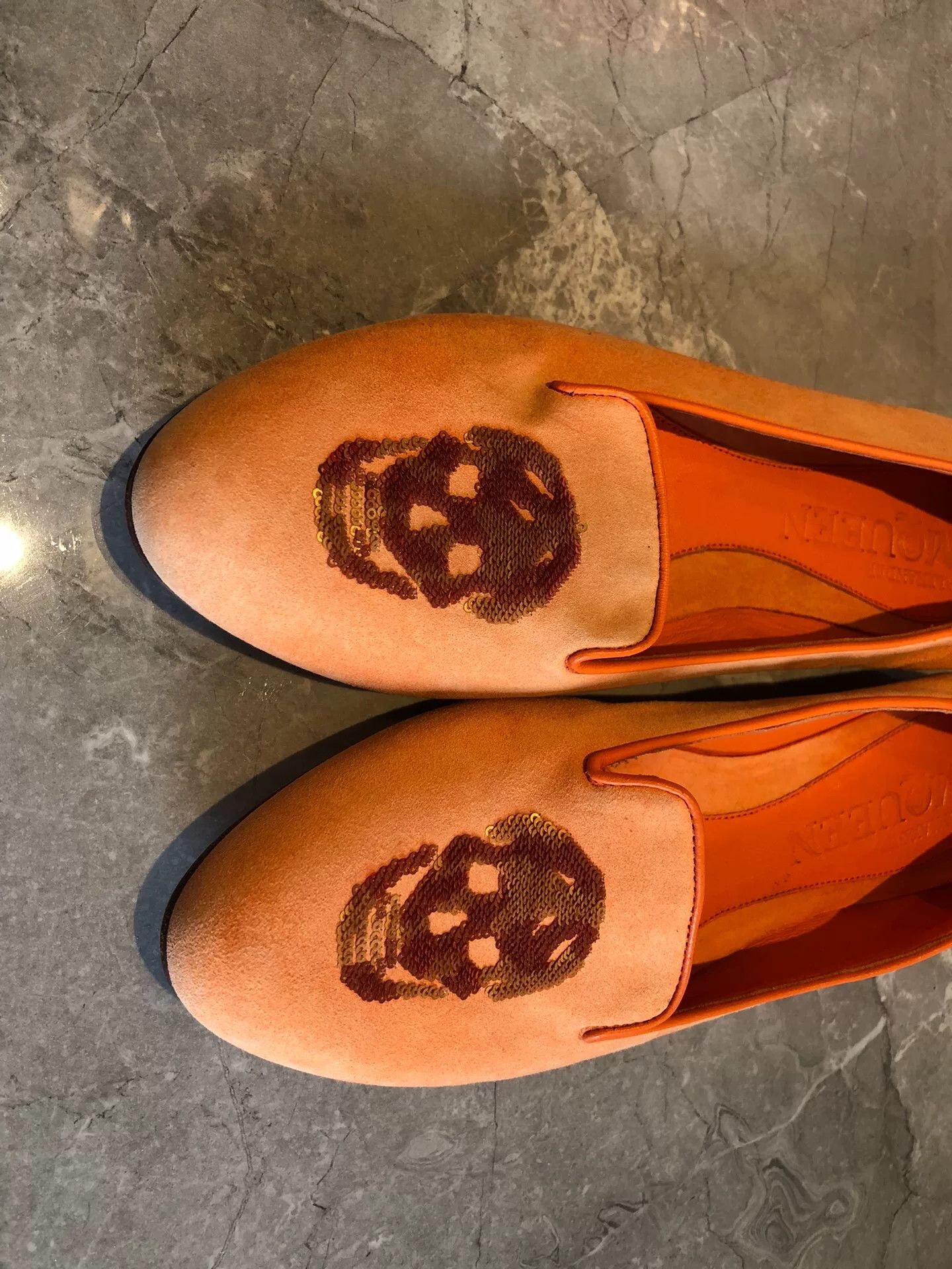 Alexander McQueen Alexander McQueen Skeleton Suede Flat Shoes Size US 6.5 / IT 36.5 - 3 Thumbnail
