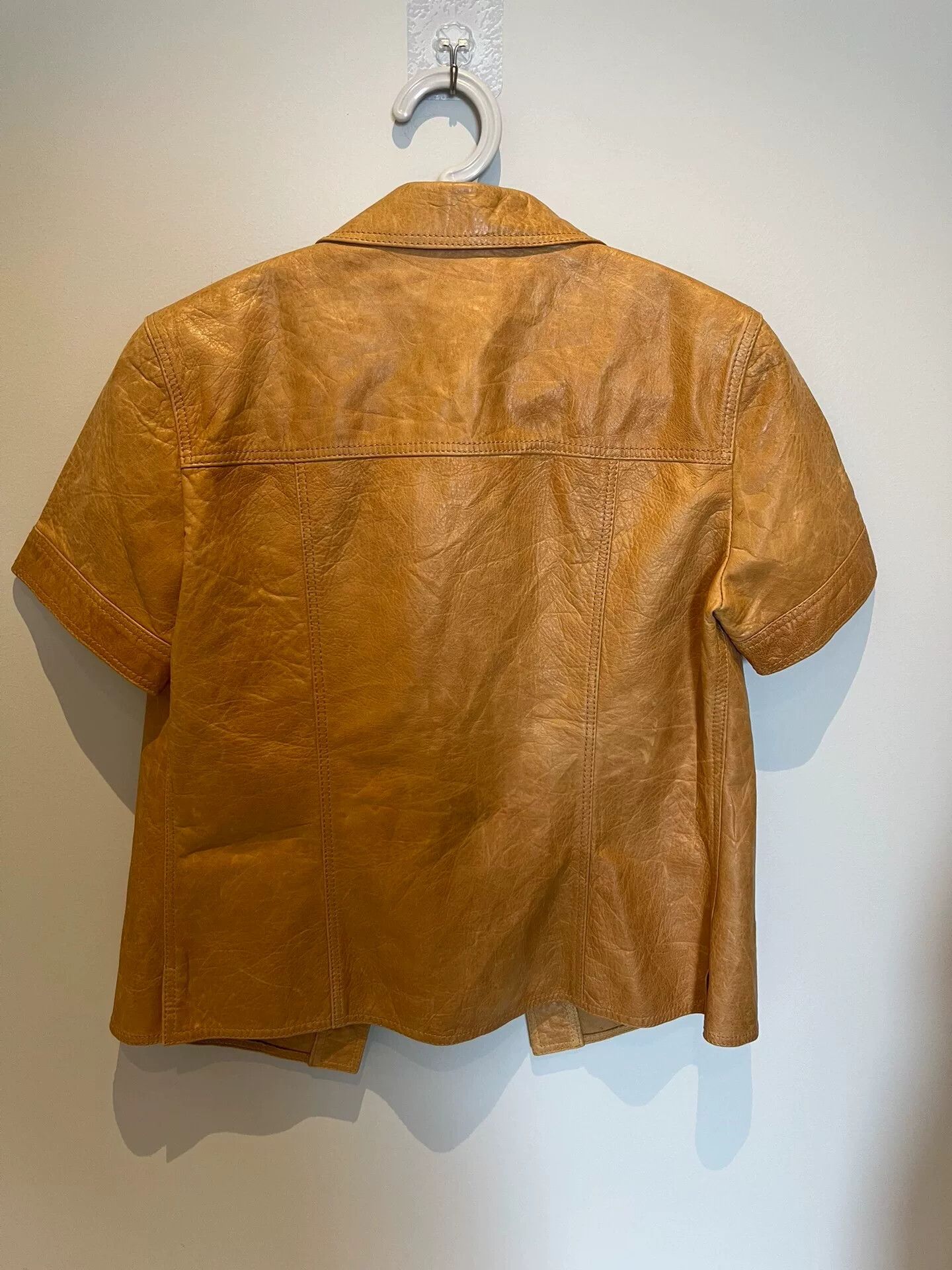 Prada Prada Women's Calf Leather Shirt Jacket Size M / US 6-8 / IT 42-44 - 2 Thumbnail