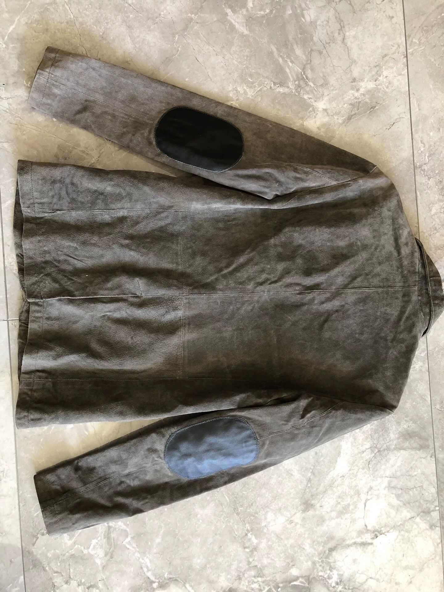 Calvin Klein Calvin Klein Men's Suede Leather Blazer Size US S / EU 44-46 / 1 - 7 Thumbnail