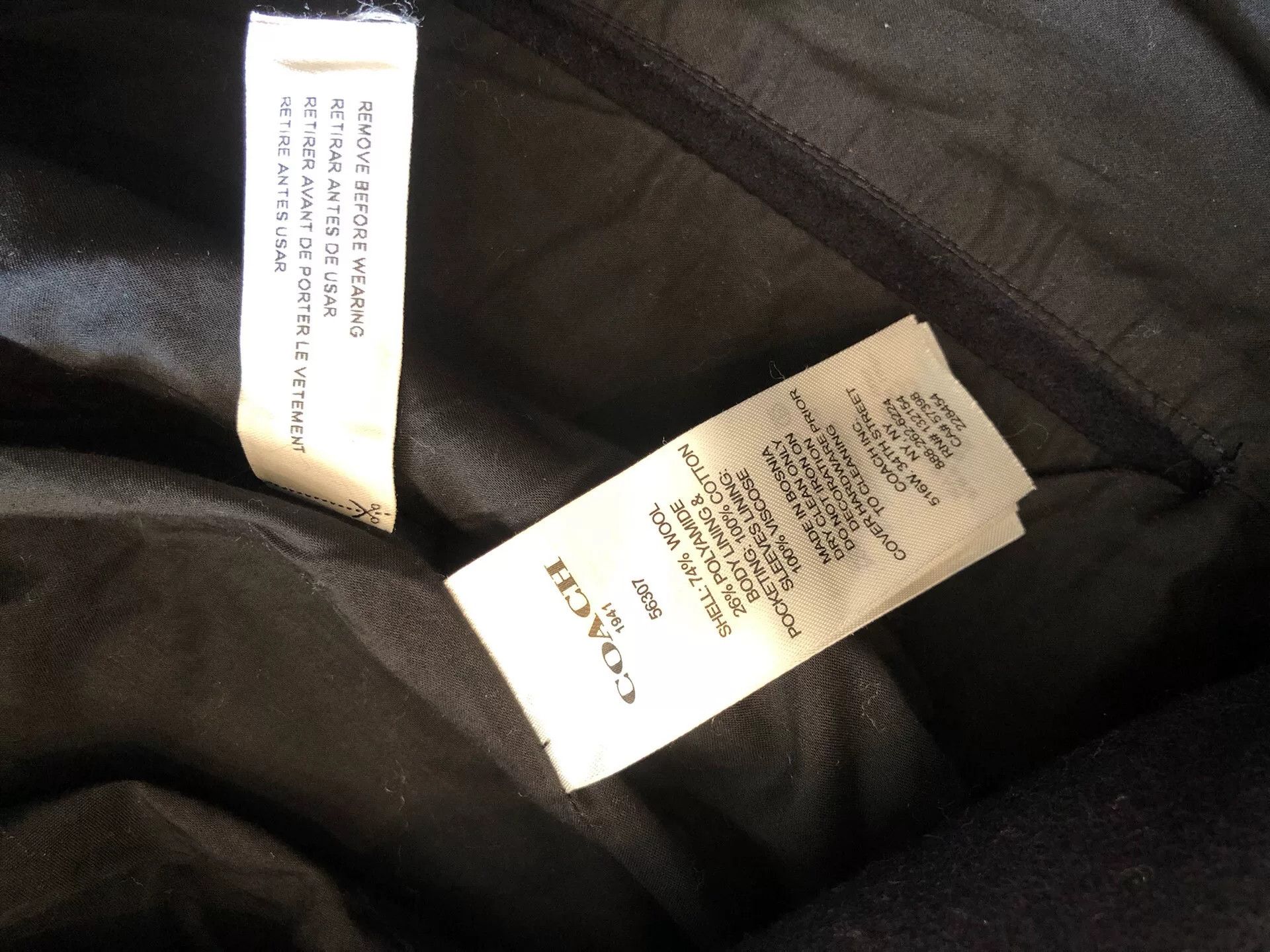 Coach Coach Women's Wool Badge Coat Size XS / US 0-2 / IT 36-38 - 6 Thumbnail