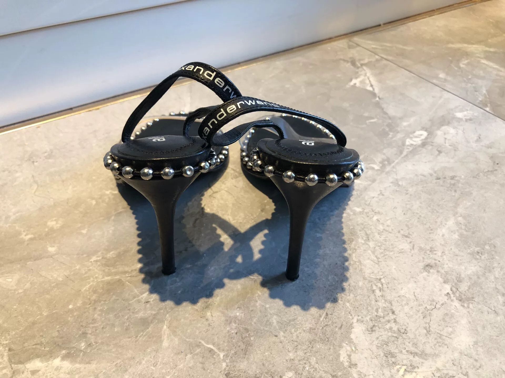 Alexander Wang Alexander Wang PVC Stud Strappy Sandal Heels Size US 4 / IT 34 - 3 Thumbnail
