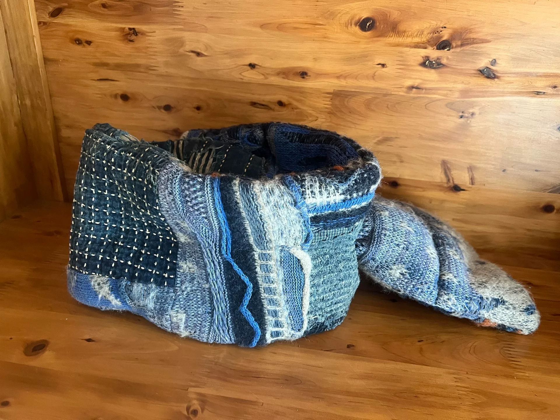 Kapital Kapital Anti-War Patchwork Scarf Size ONE SIZE - 8 Thumbnail