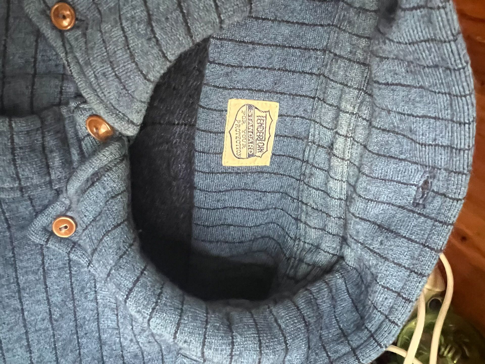 Tenderloin Vintage Indigo Dyed Wool Pullover Shirt Size US M / EU 48-50 / 2 - 8 Thumbnail
