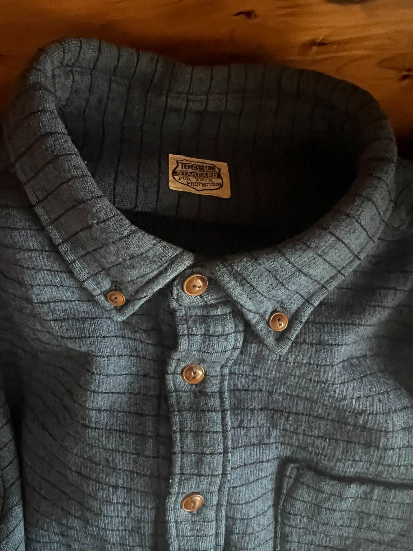 Tenderloin Vintage Indigo Dyed Wool Pullover Shirt Size US M / EU 48-50 / 2 - 9 Thumbnail