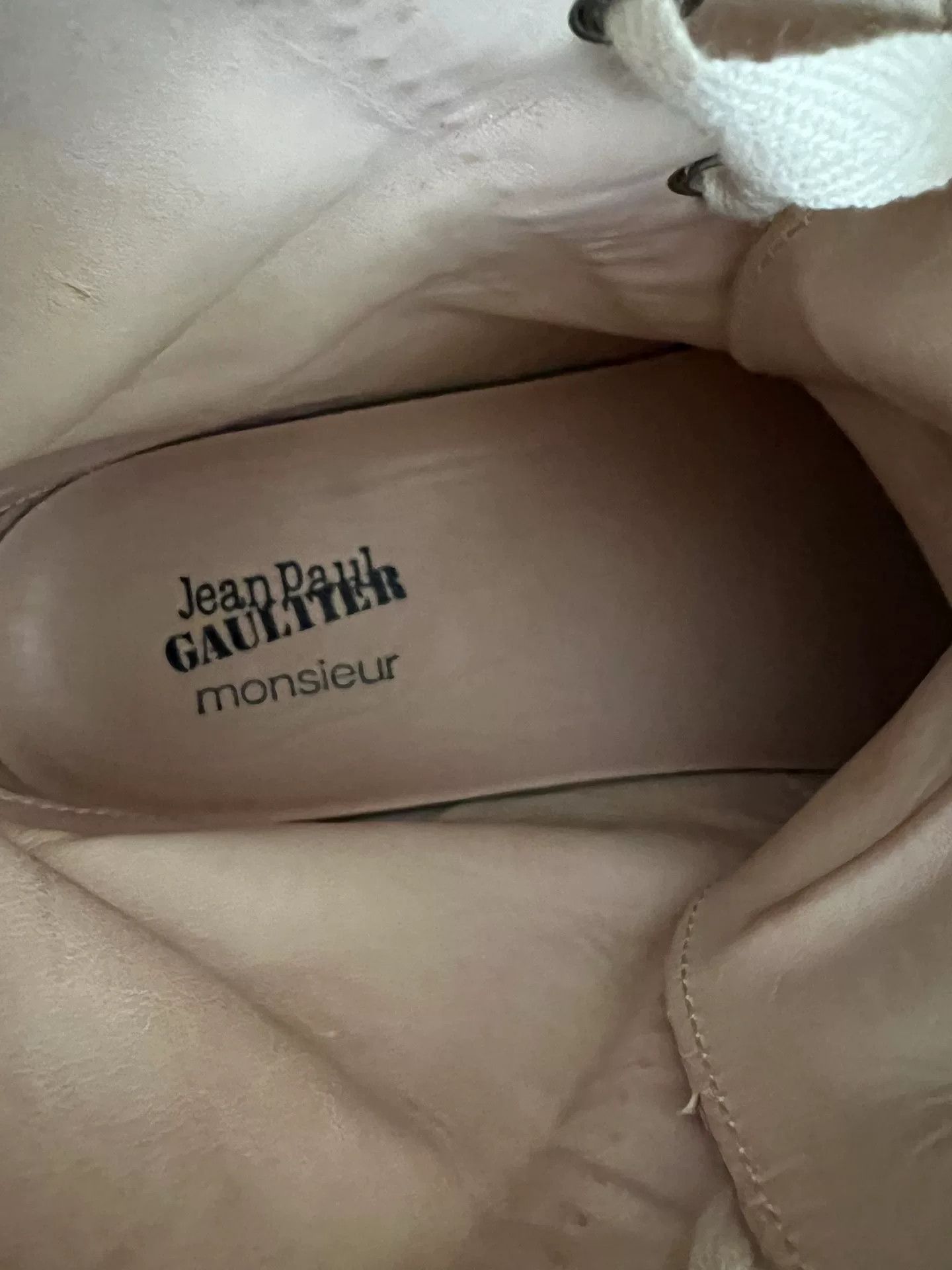 Jean Paul Gaultier Jean Paul Gaultier High-Top Leather Sneakers Size US 9 / EU 42 - 8 Thumbnail