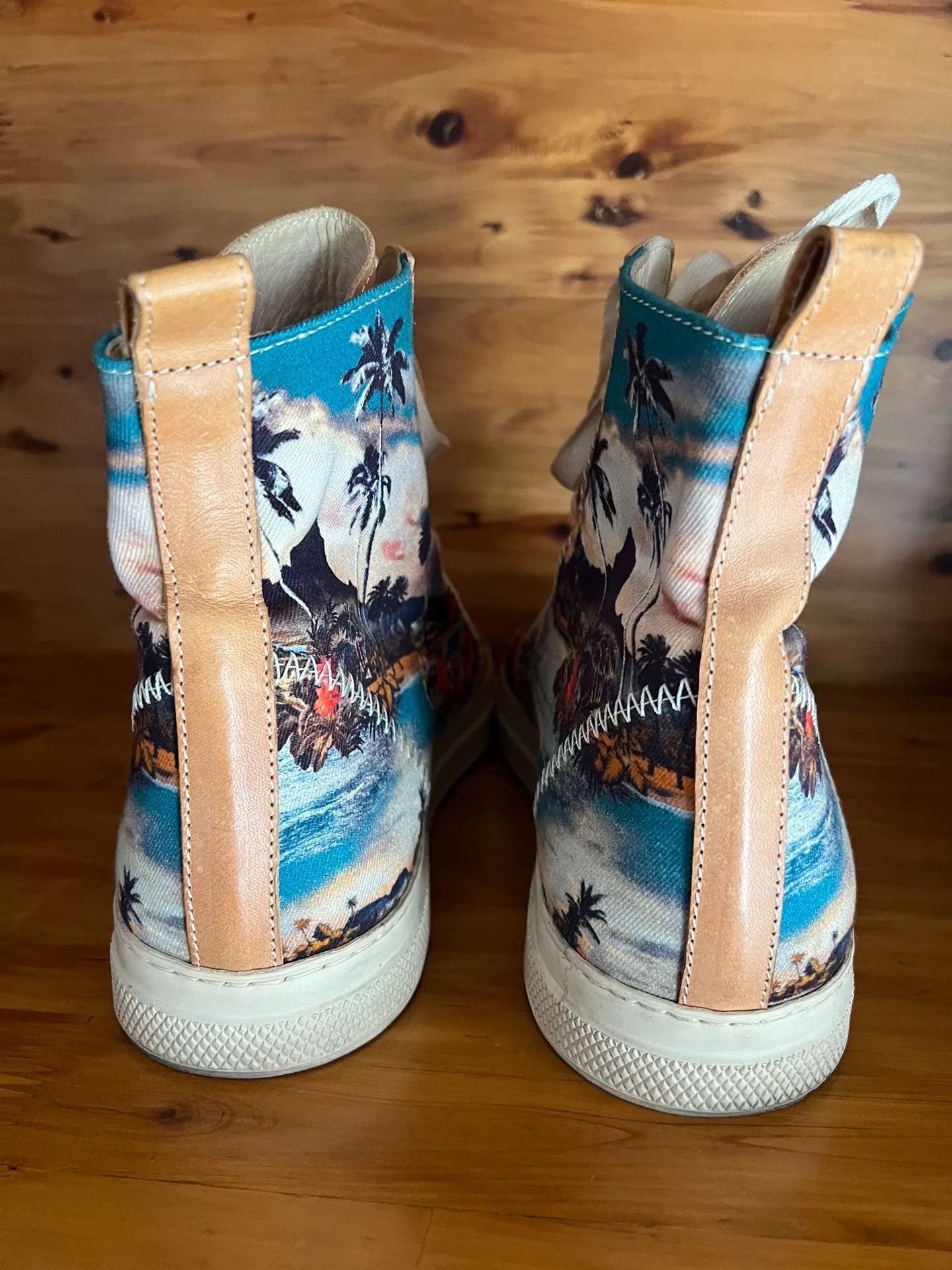 Jean Paul Gaultier Jean Paul Gaultier High-Top Leather Sneakers Size US 9 / EU 42 - 4 Thumbnail