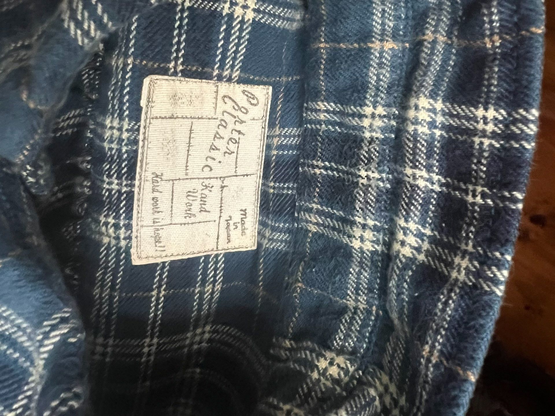 Porter Classic Porter Classic Indigo Check Long Shirt Size US M / EU 48-50 / 2 - 8 Thumbnail